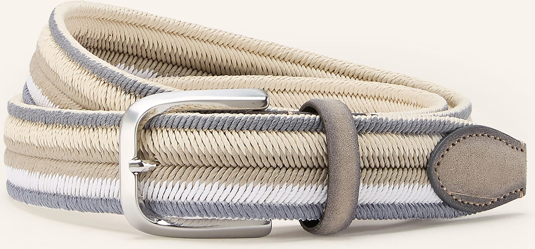 Veneta Cinture Flechtgürtel grau