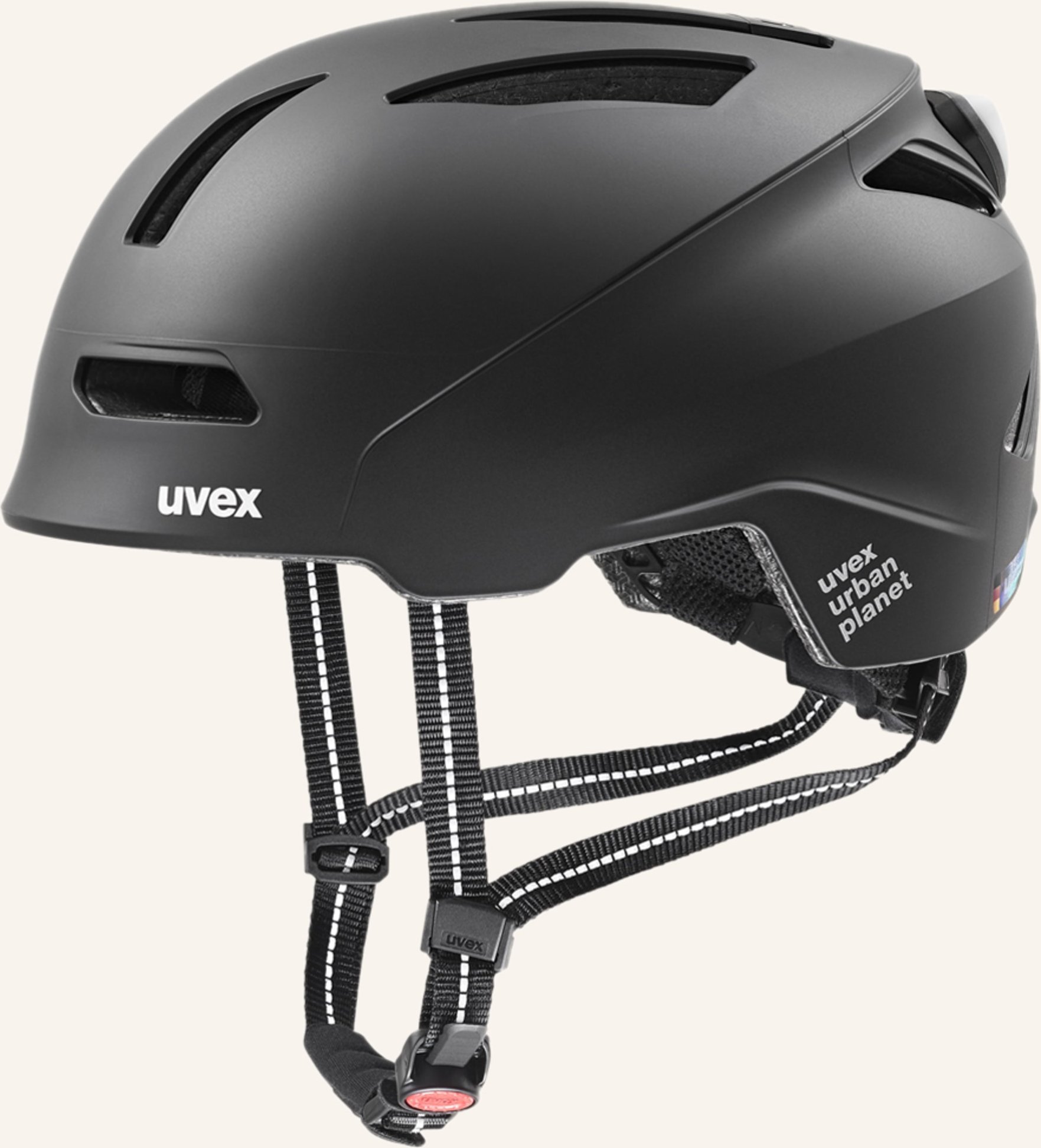 Thumbnail - Uvex Fahrradhelm Urban Planet Led schwarz