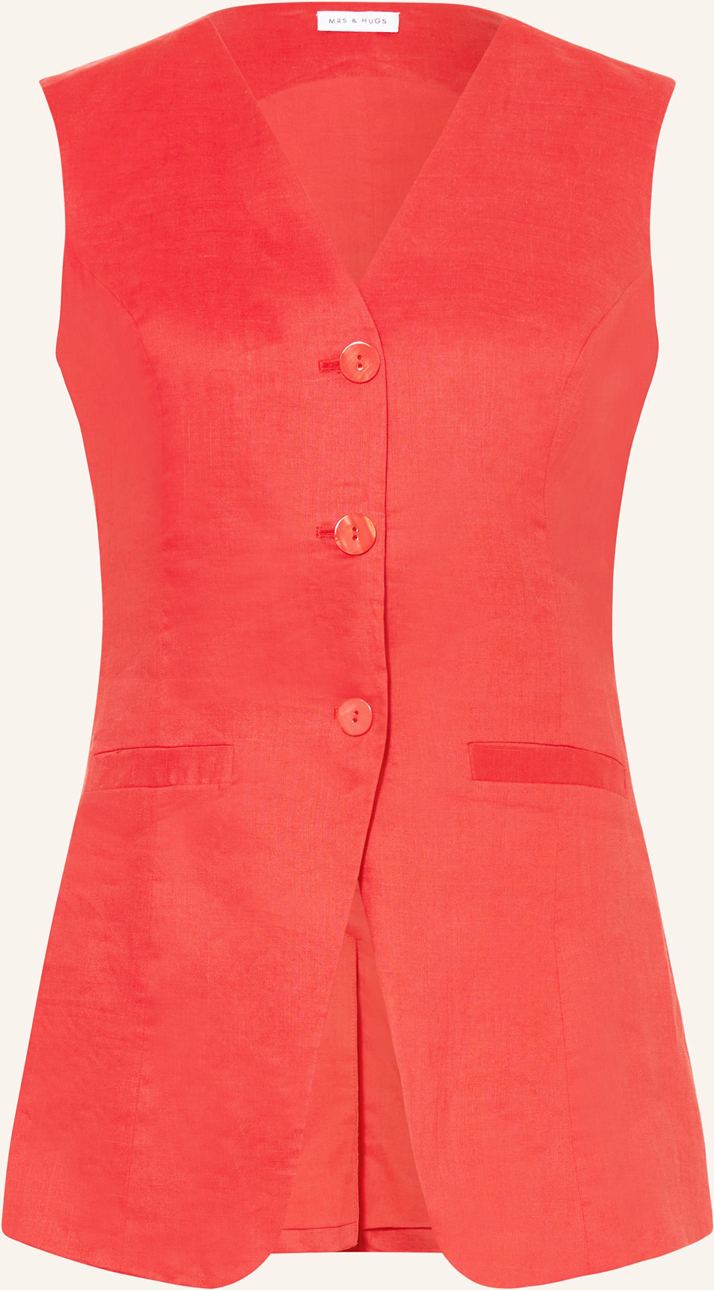 Mrs & Hugs Blazerweste rot