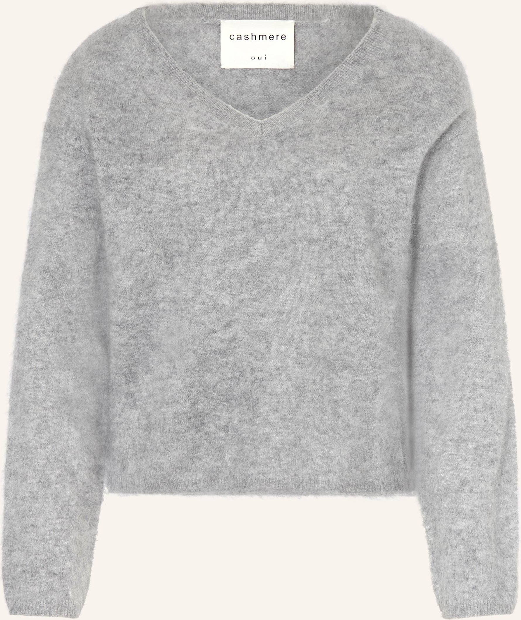 Oui Cashmere-Pullover grau