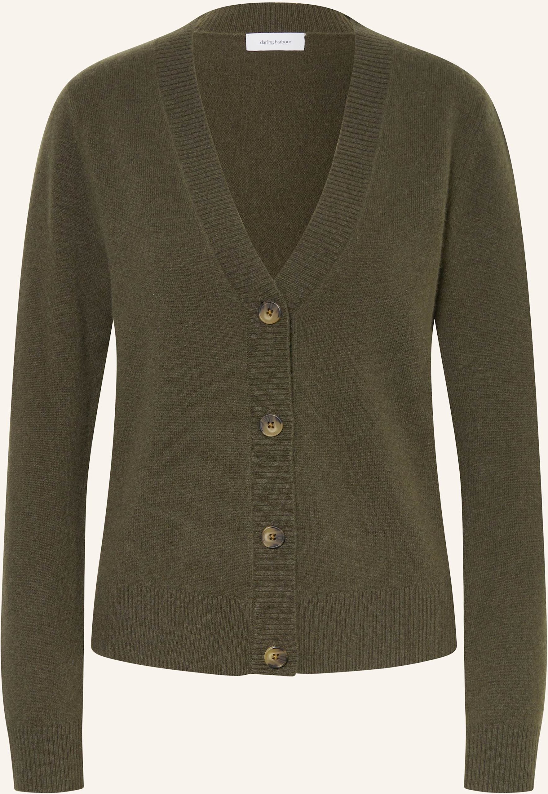 Darling Harbour Strickjacke Aus Cashmere gruen