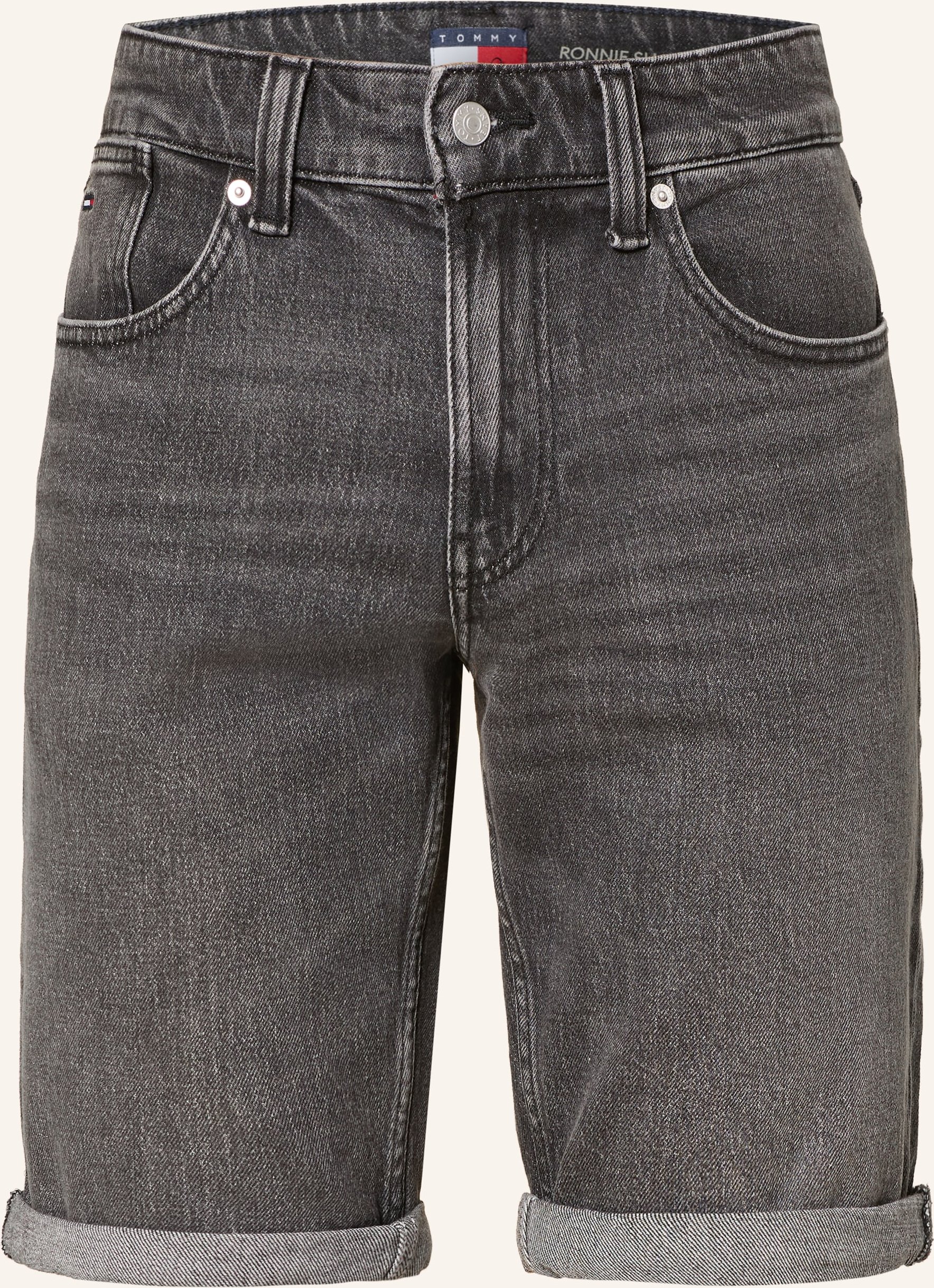 Tommy Jeans Jeansshorts Ronnie Slim Fit schwarz