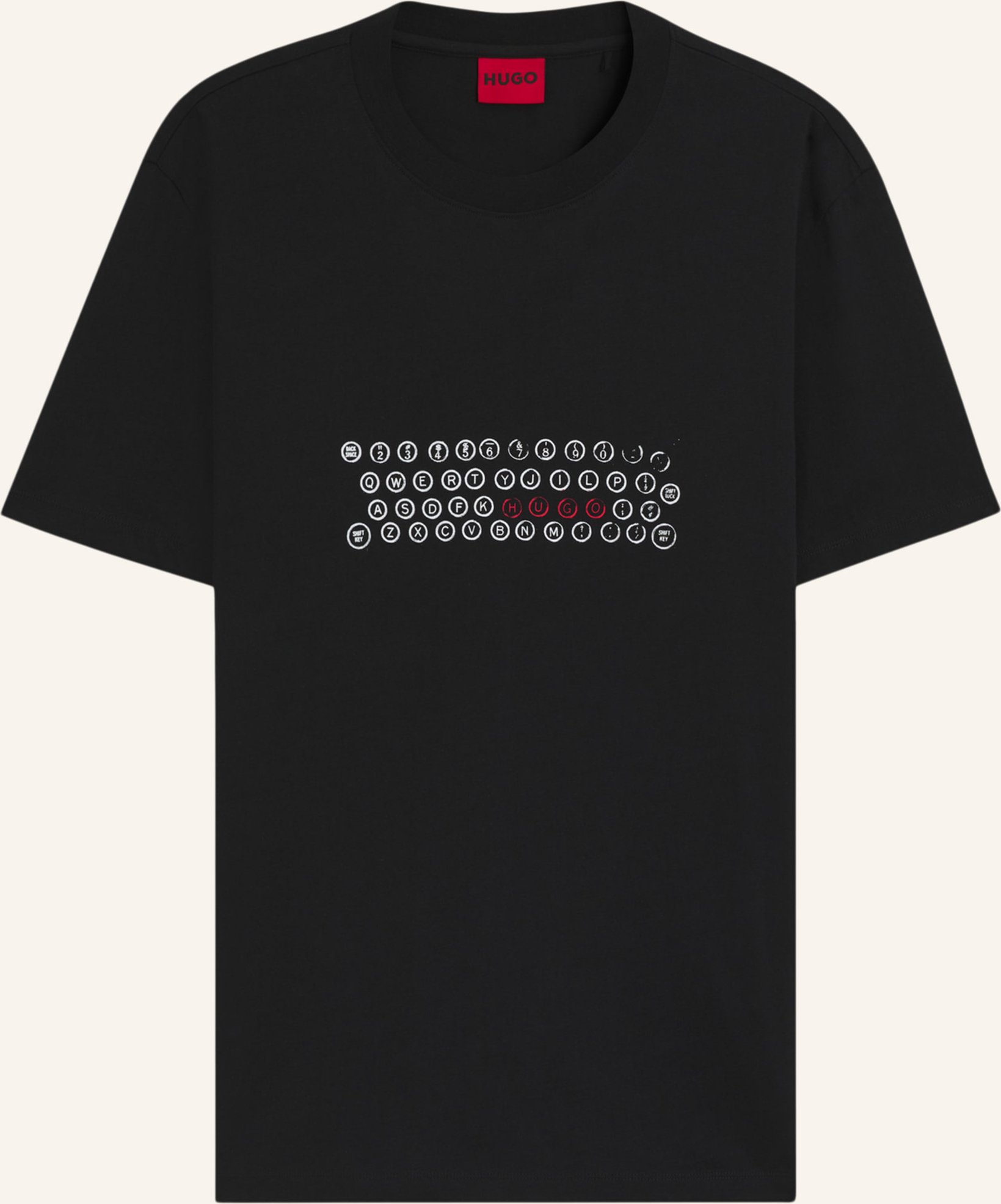 Hugo T-Shirt Deyss Regular Fit schwarz