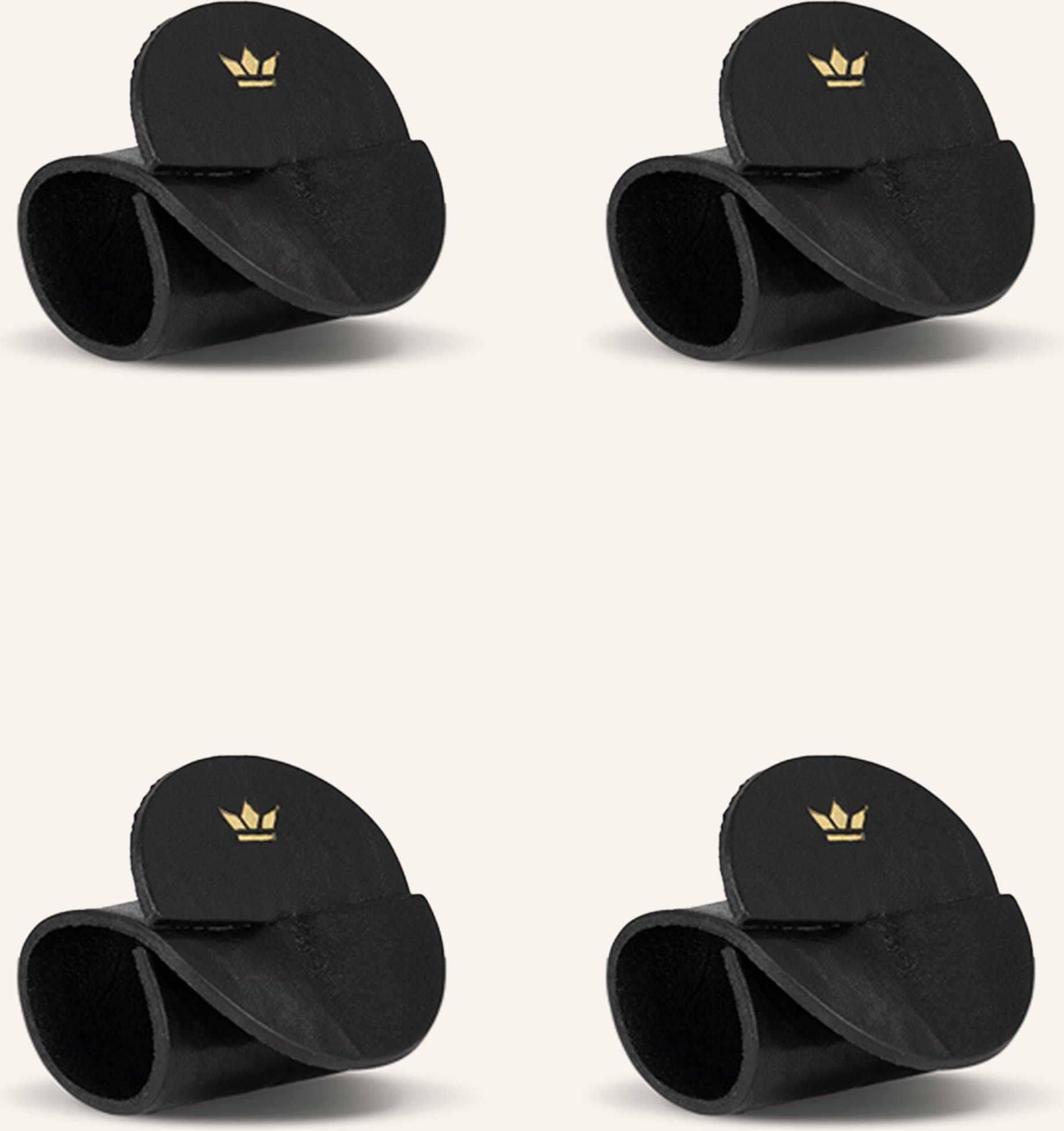 Dutchdeluxes 4er-Set Serviettenringe schwarz