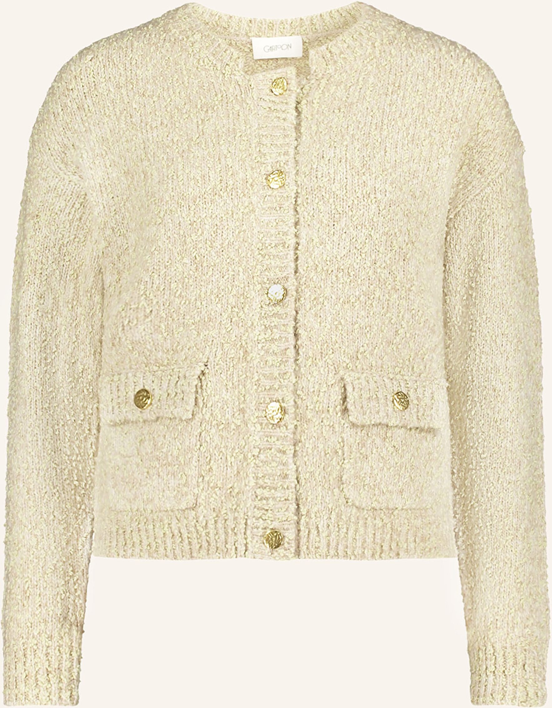 Cartoon Strickjacke gruen