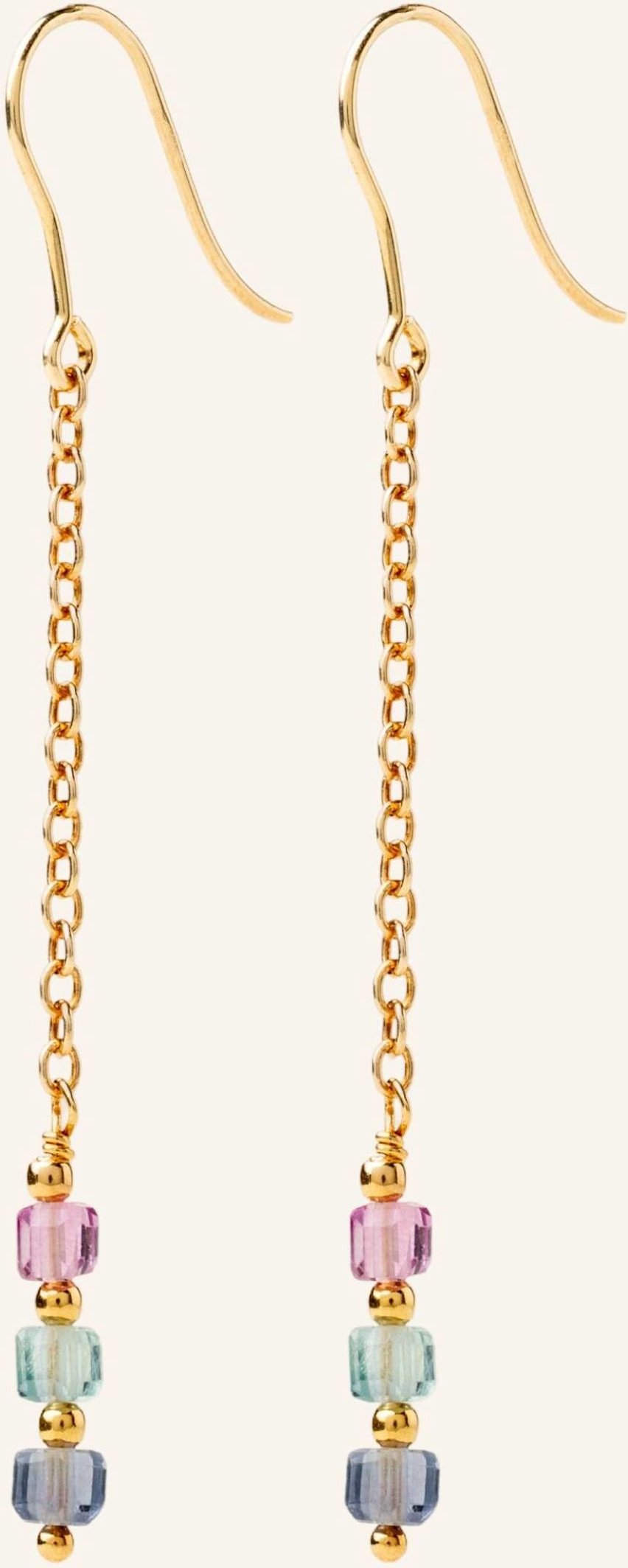 Alisia Ohrhänger Fluorite Long By Glambou gold