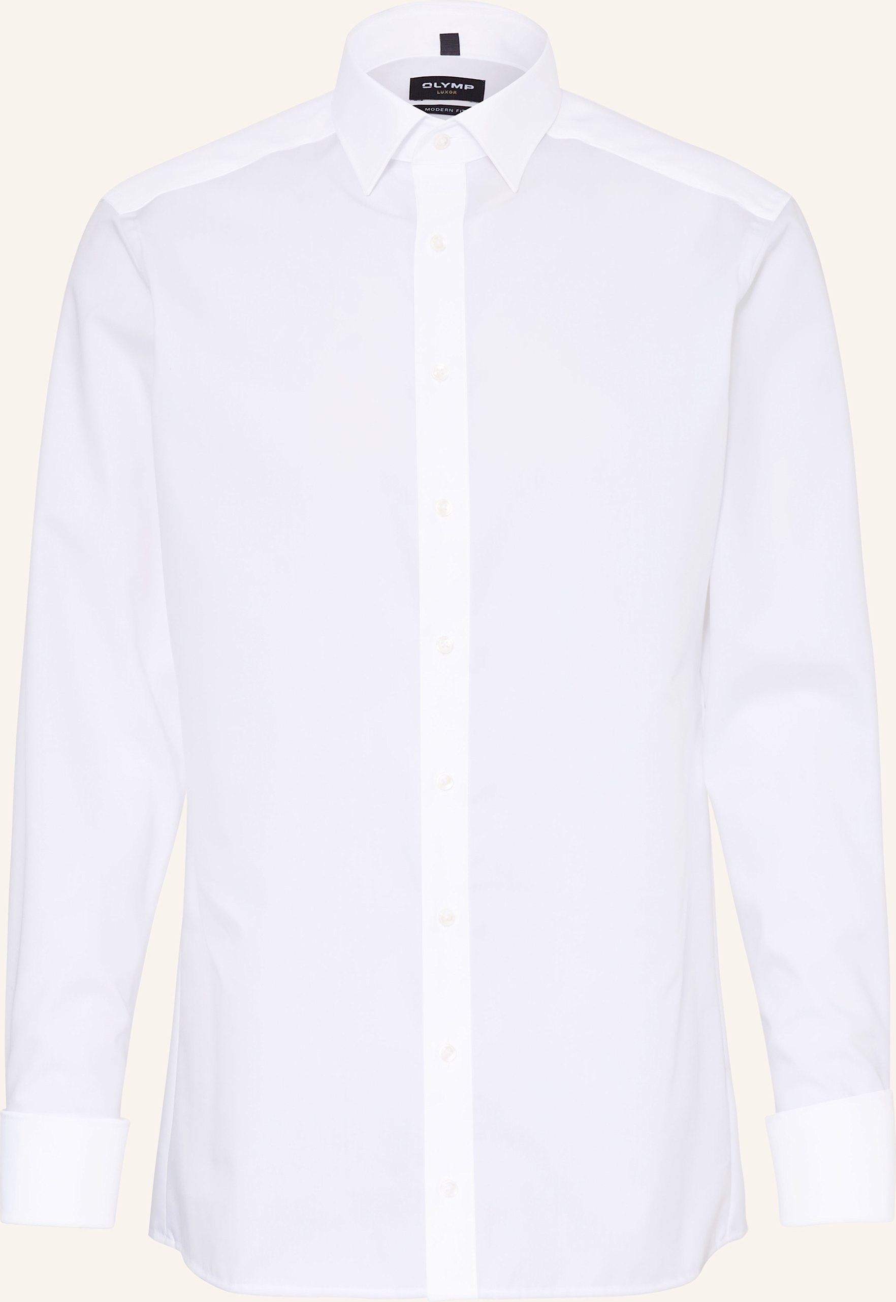Thumbnail - Olymp Hemd Luxor Modern Fit Mit Umschlagmanschette weiss