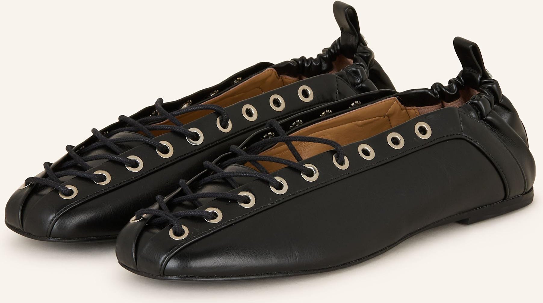 Ganni Ballerinas schwarz