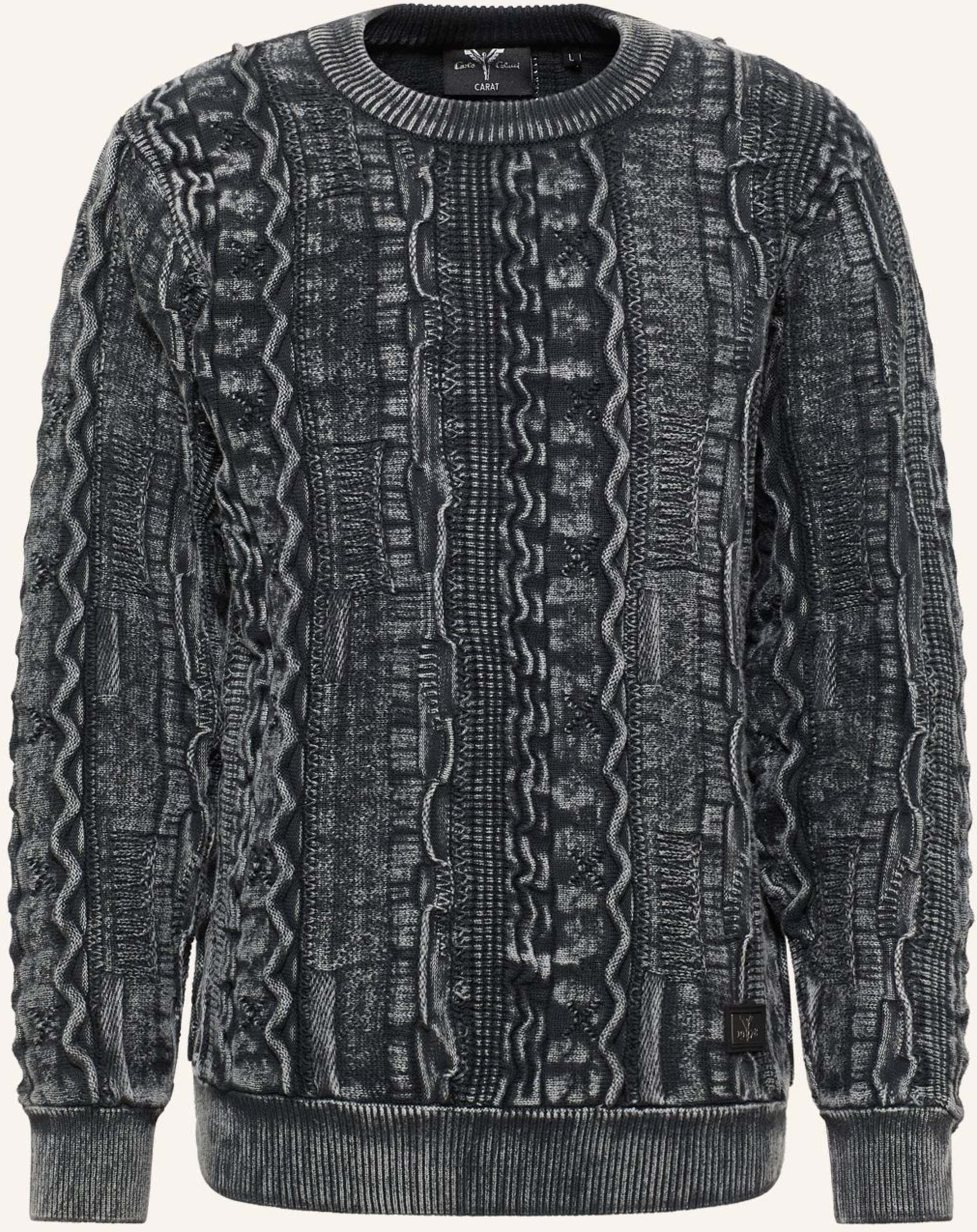 Carlo Colucci Strickpullover - Carat 2.0 Errera schwarz