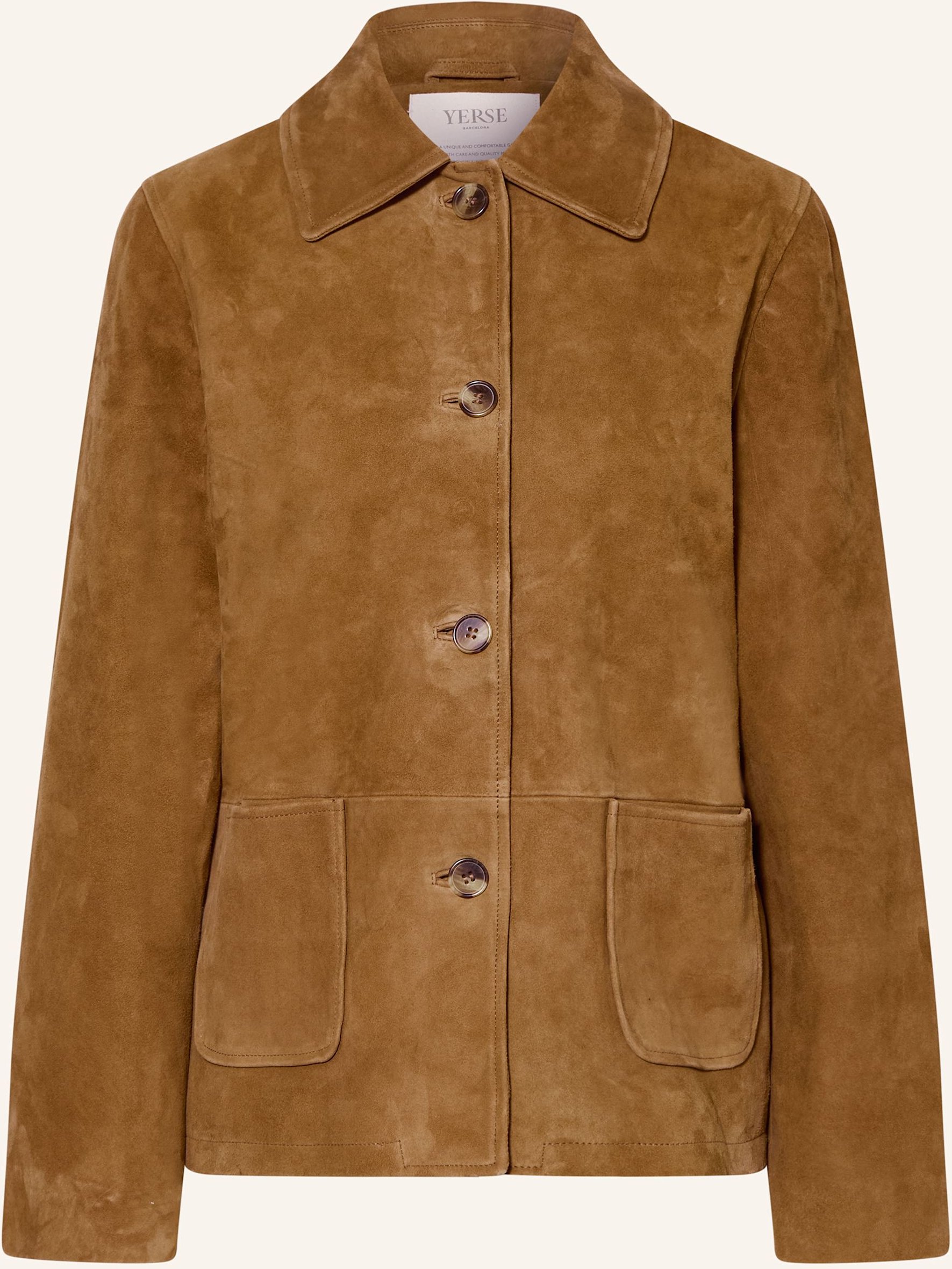 Yerse Lederjacke suede43 braun