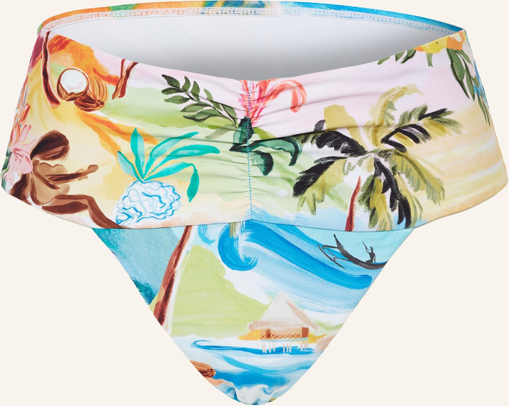 Seafolly High-Waist-Bikini-Hose South Pacific blau