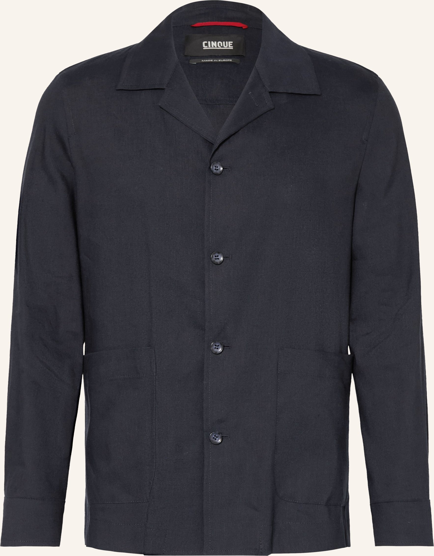 Cinque Overshirt Cimalte Mit Leinen blau