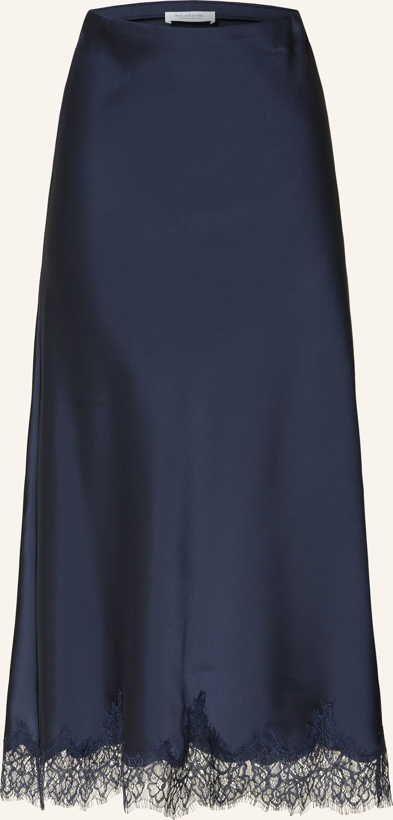 Rich & Royal Satinrock Mit Spitze blau