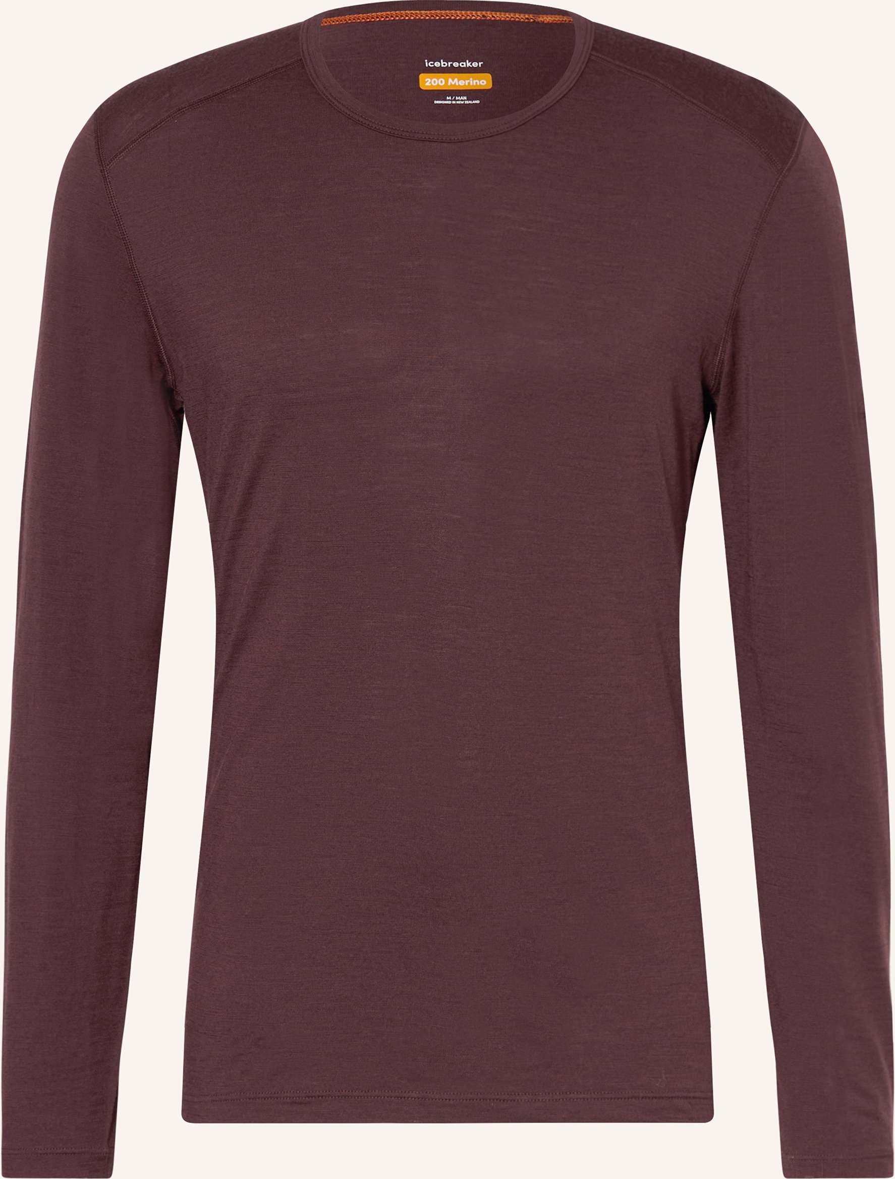 Icebreaker Funktionswäsche-Shirt 200 Oasis Aus Merinowolle braun