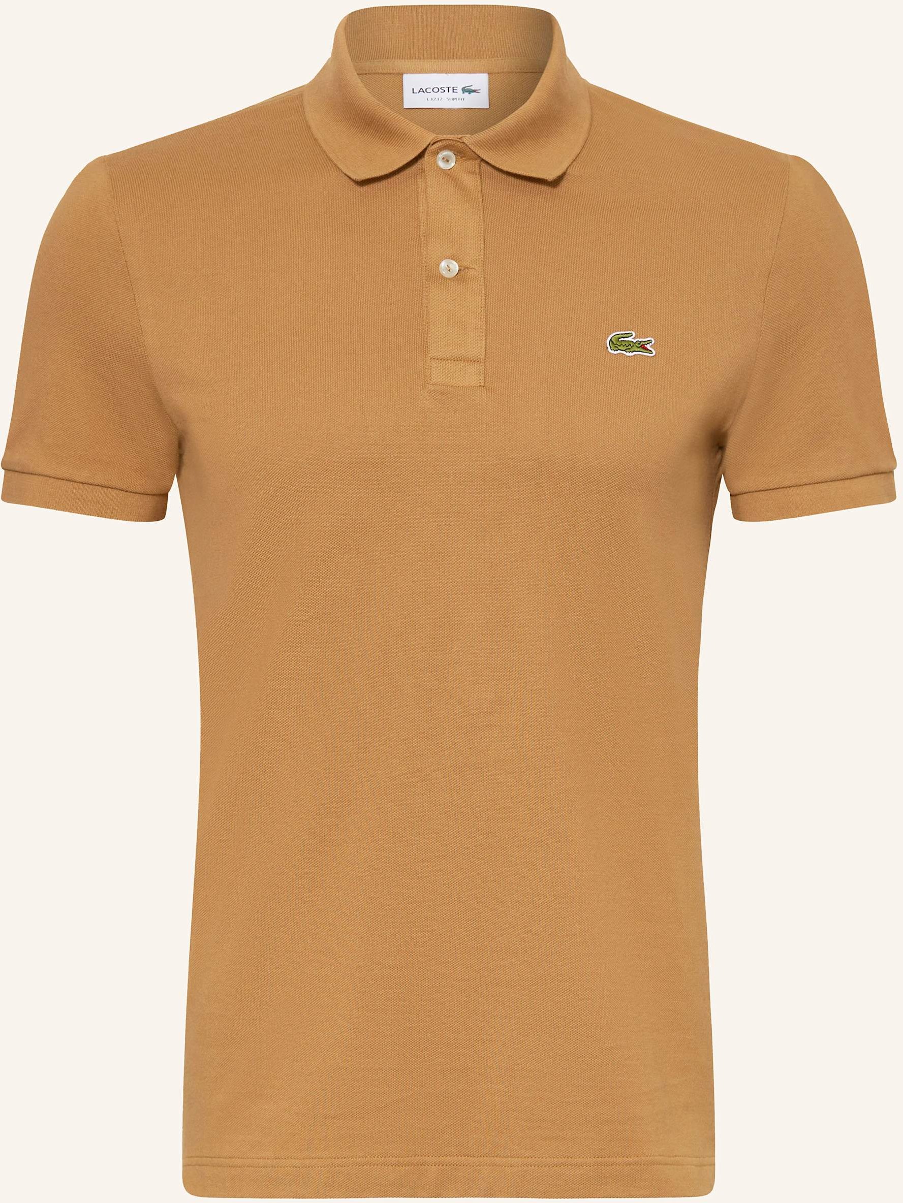 Lacoste Piqué-Poloshirt Slim Fit braun