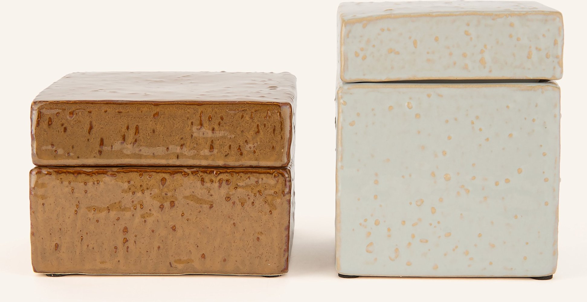 House Doctor 2er-Set Aufbewahrungsdosen Hdtreasure blau