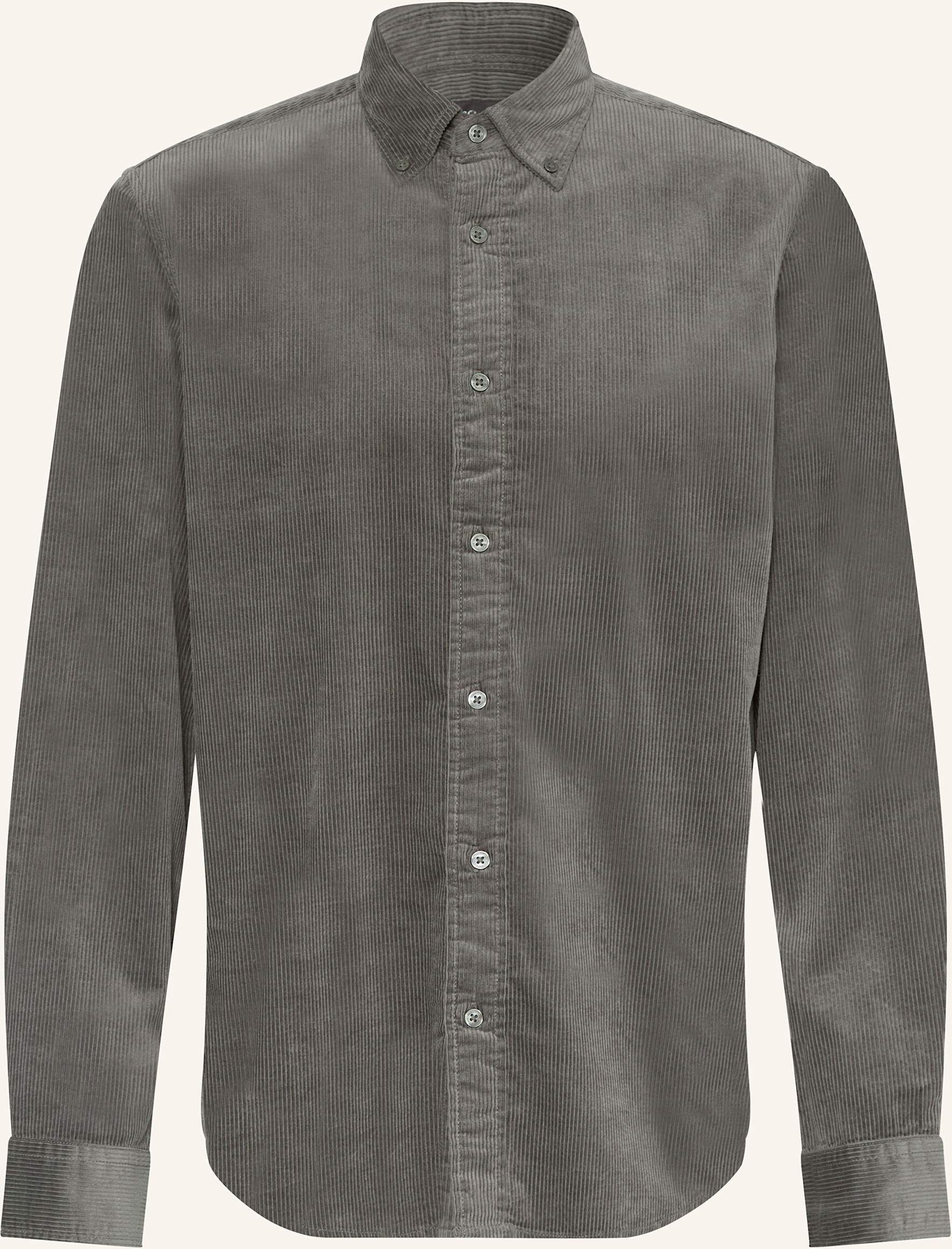 Thumbnail - Marc O'polo Cordhemd Regular Fit grau