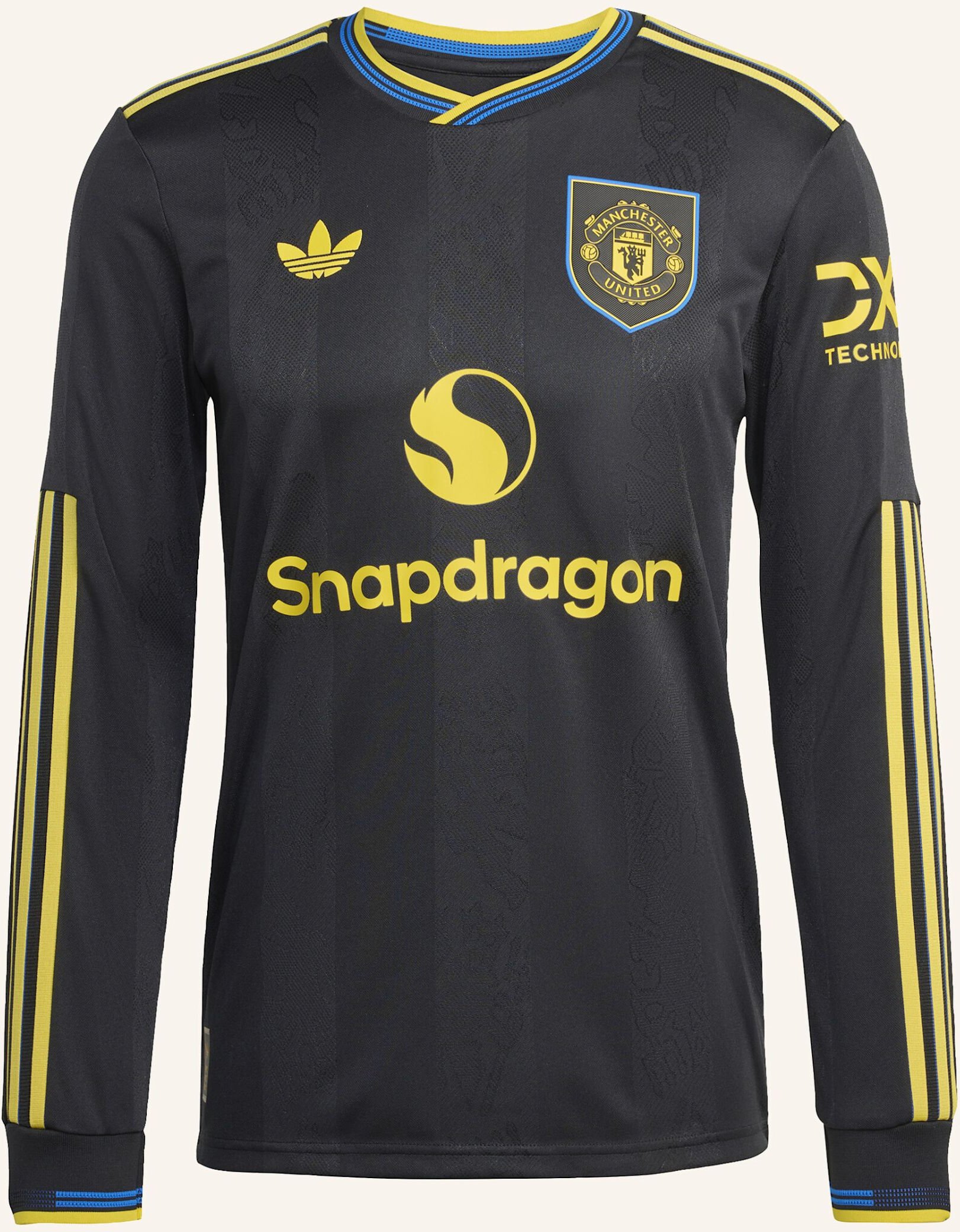 Adidas Manchester United 25/26 Longsleeve Ausweichtrikot Authentic schwarz