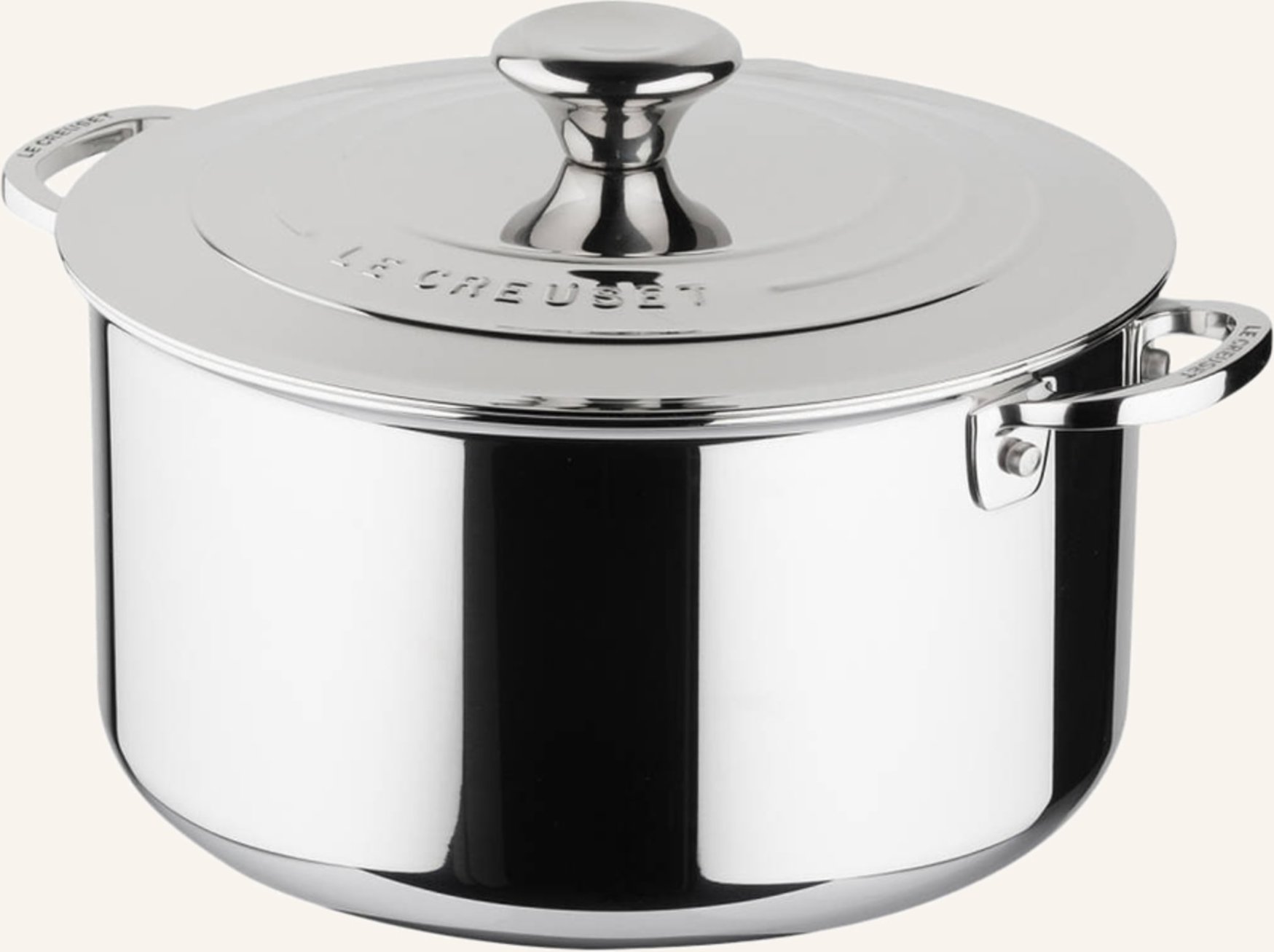Le Creuset Fleischtopf 3-Ply Plus silber