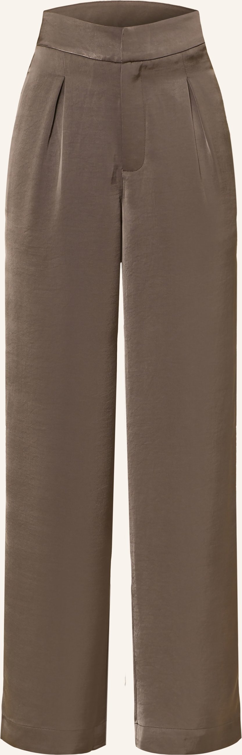 Ninety-9 Marlenehose Ivy Aus Satin braun