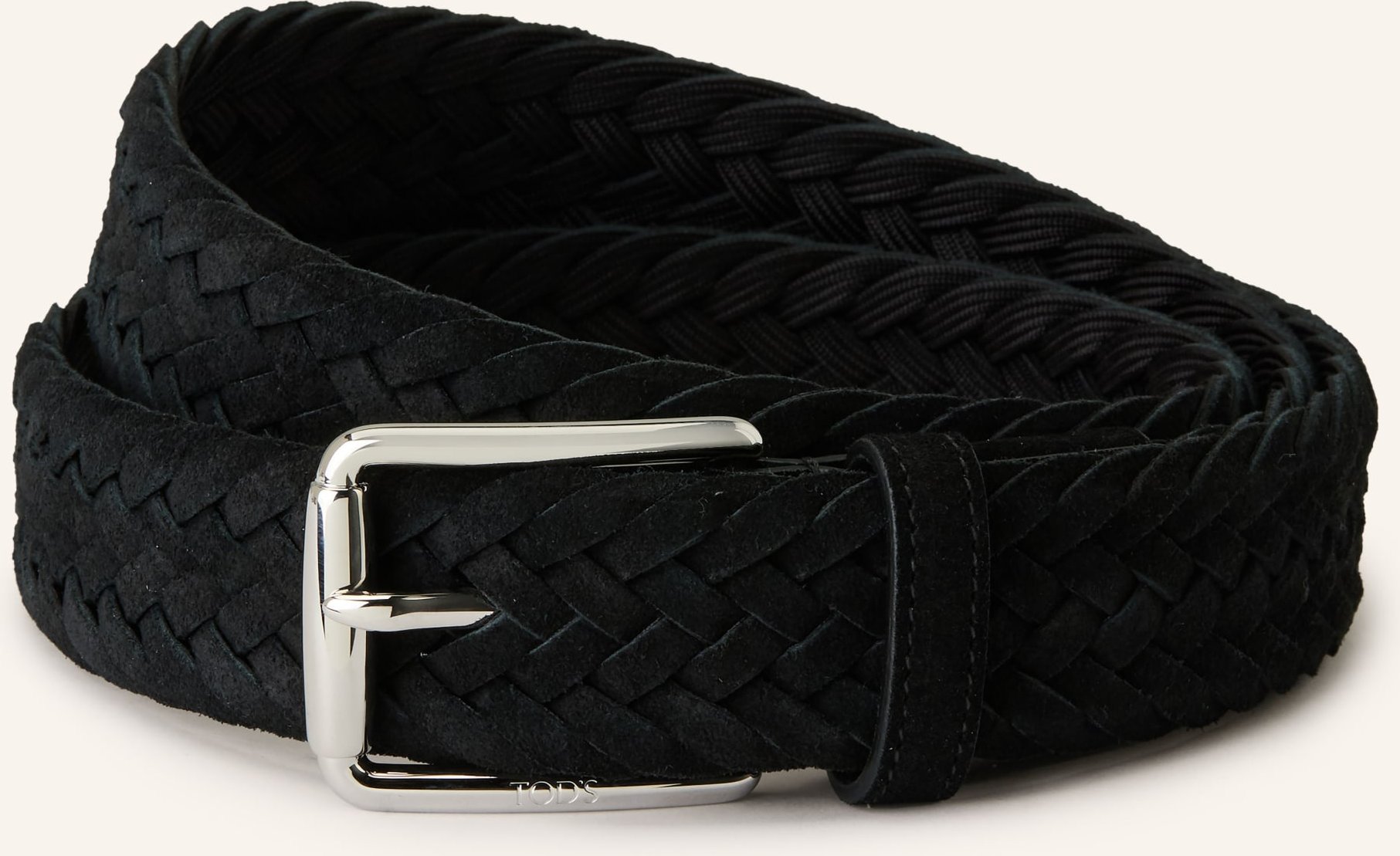 Tod's Flechtgürtel schwarz