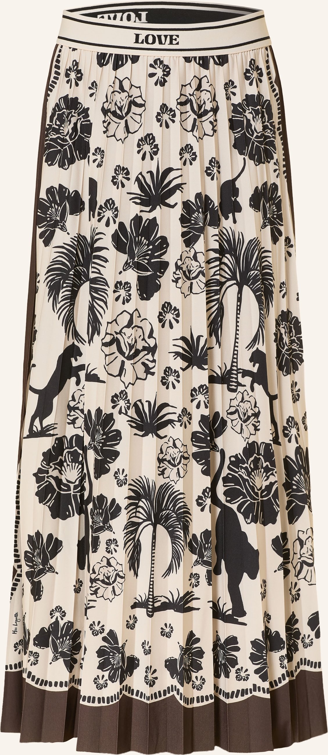 Miss Lagotte Plisseerock weiss