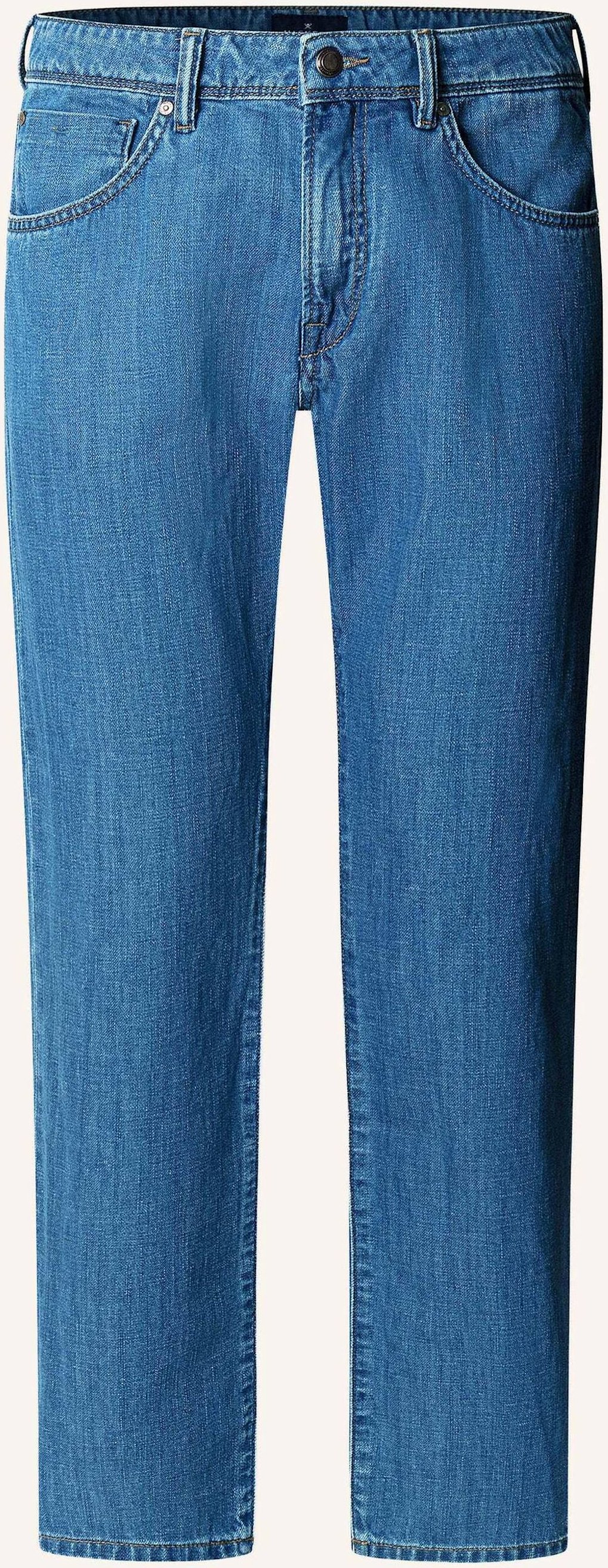 Hackett London Jeans Overall Cot Linen Denim blau