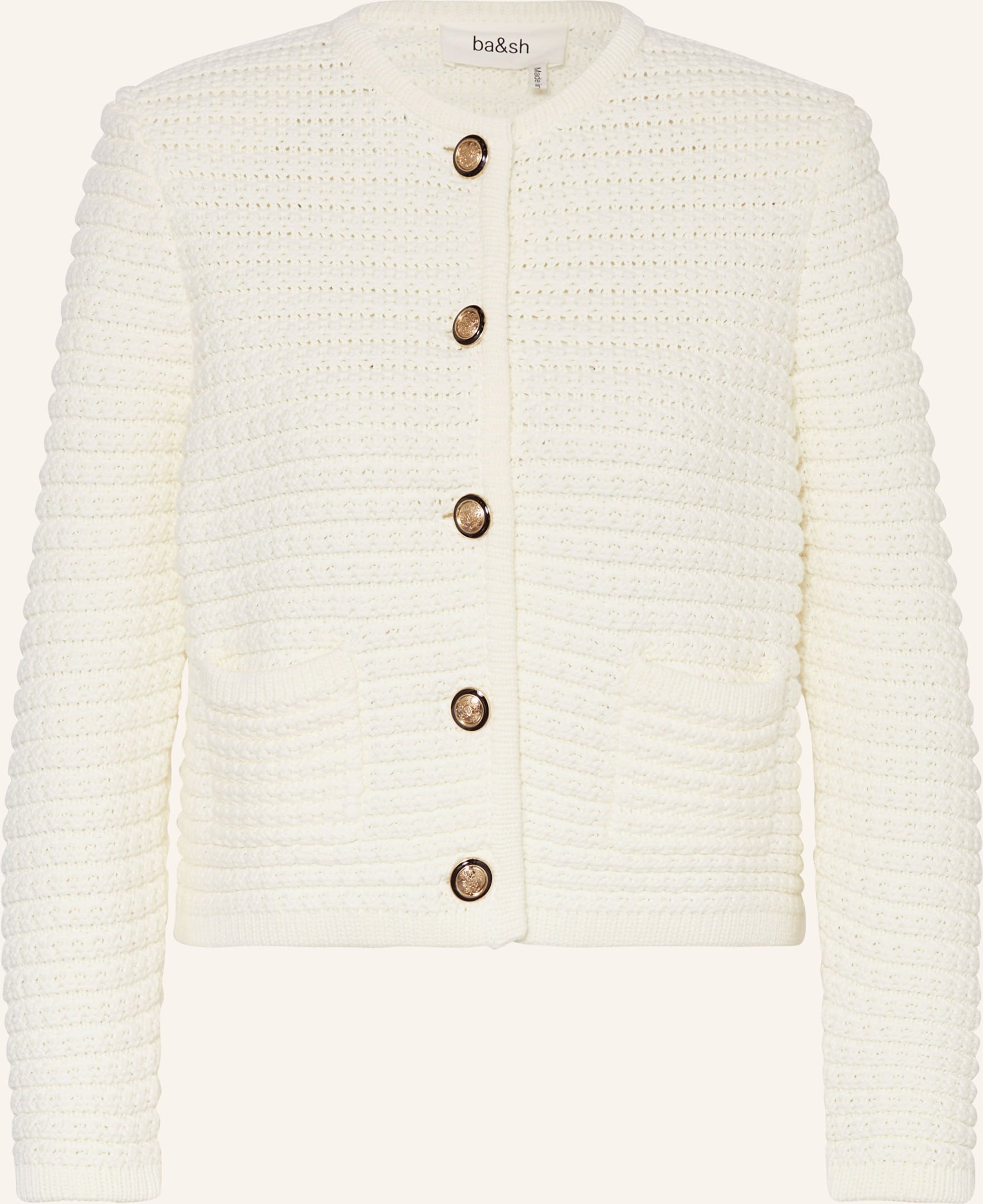 Thumbnail - Ba&Sh Strickjacke Gaspard weiss
