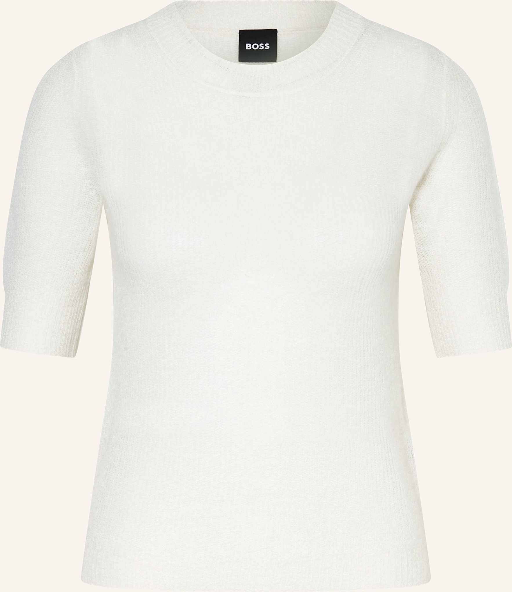 Boss Strickshirt Fusionana weiss