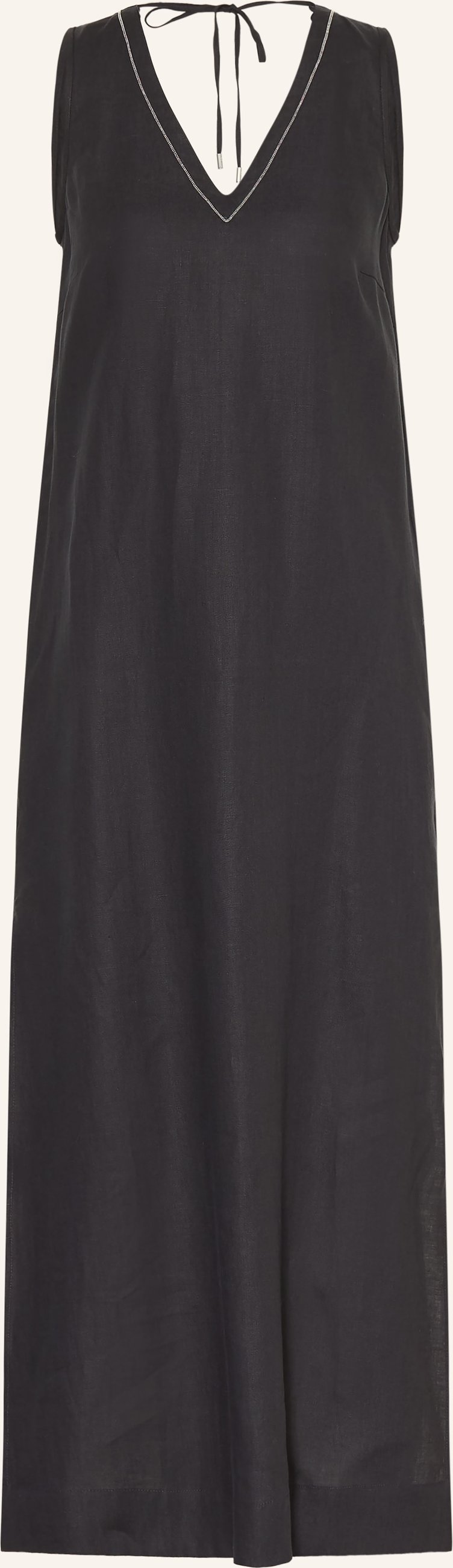 Peserico Leinenkleid blau