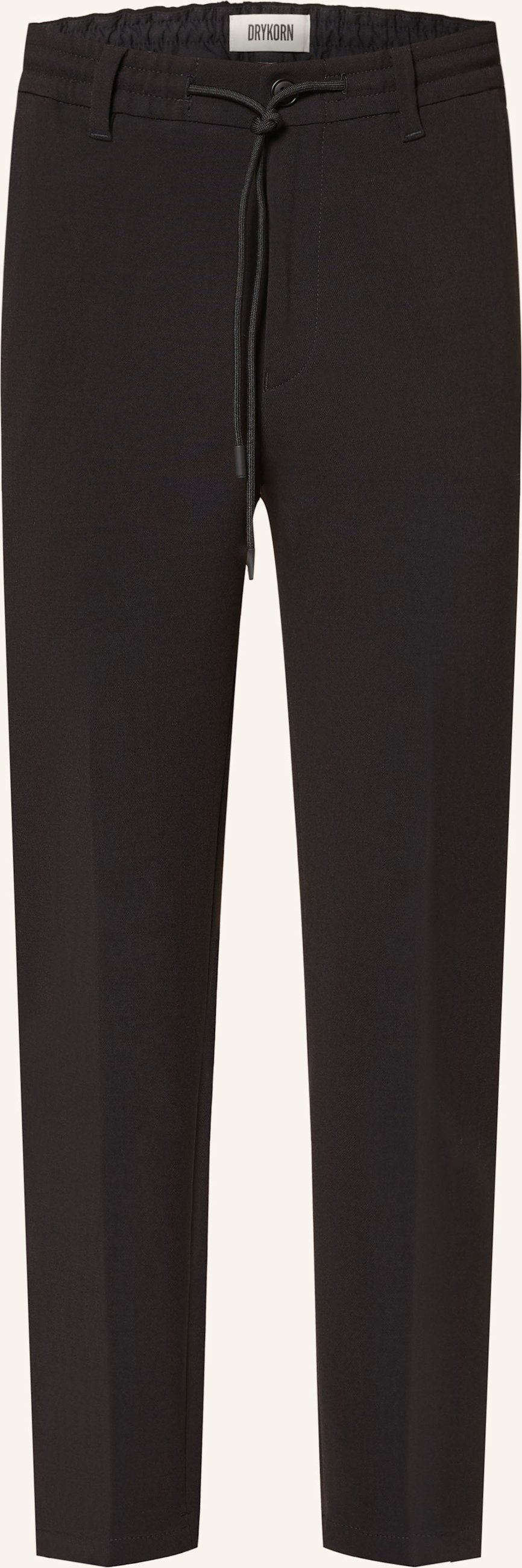 Thumbnail - Drykorn Hose Deger Im Jogging-Stil Extra Slim Fit schwarz
