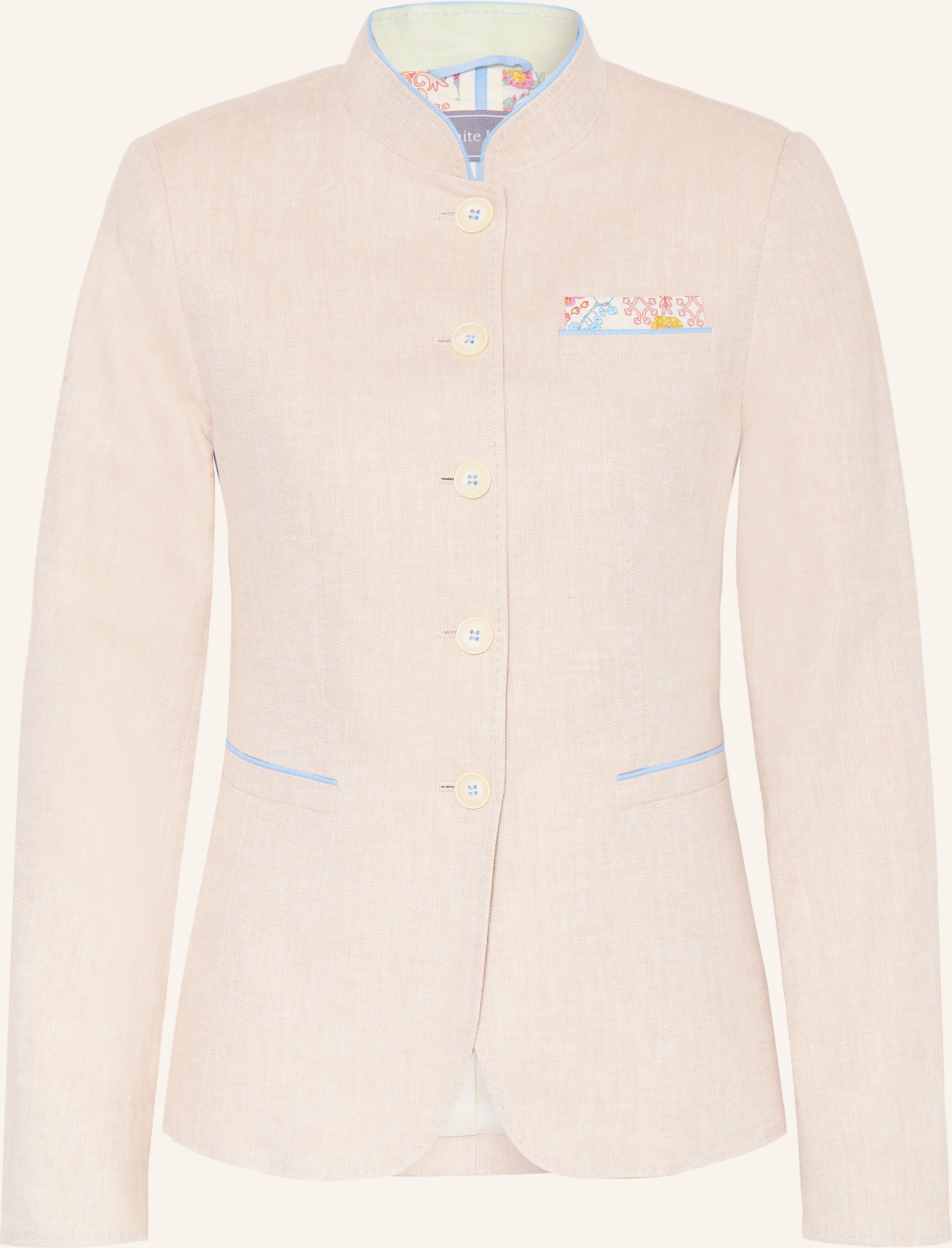 White Label Janker Mit Leinen beige