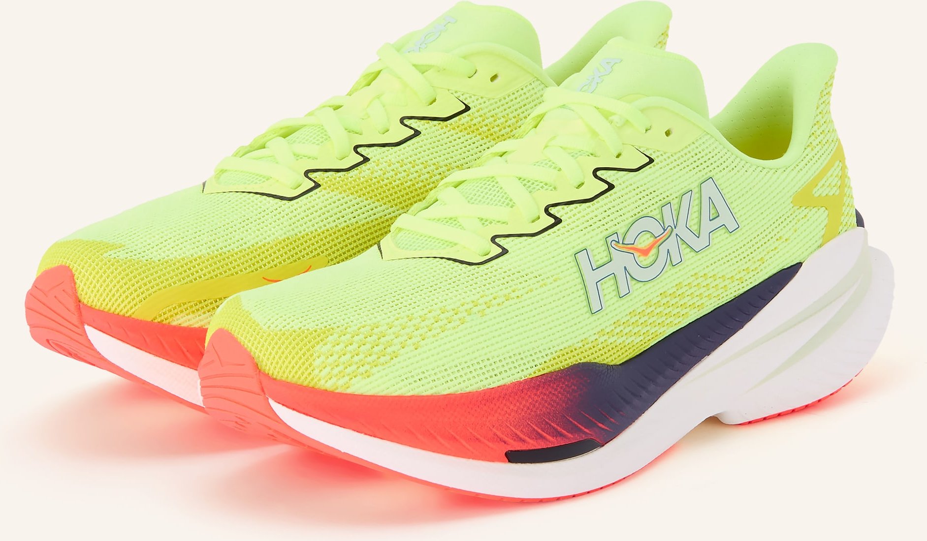 Hoka Laufschuhe Mach x3 gelb