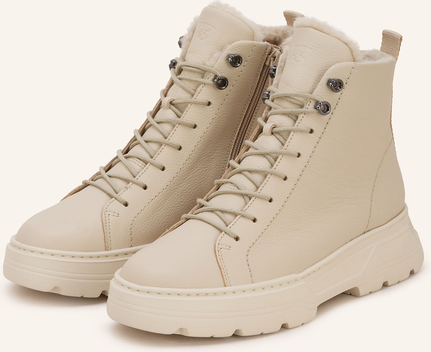 Paul Green Schnürboots beige