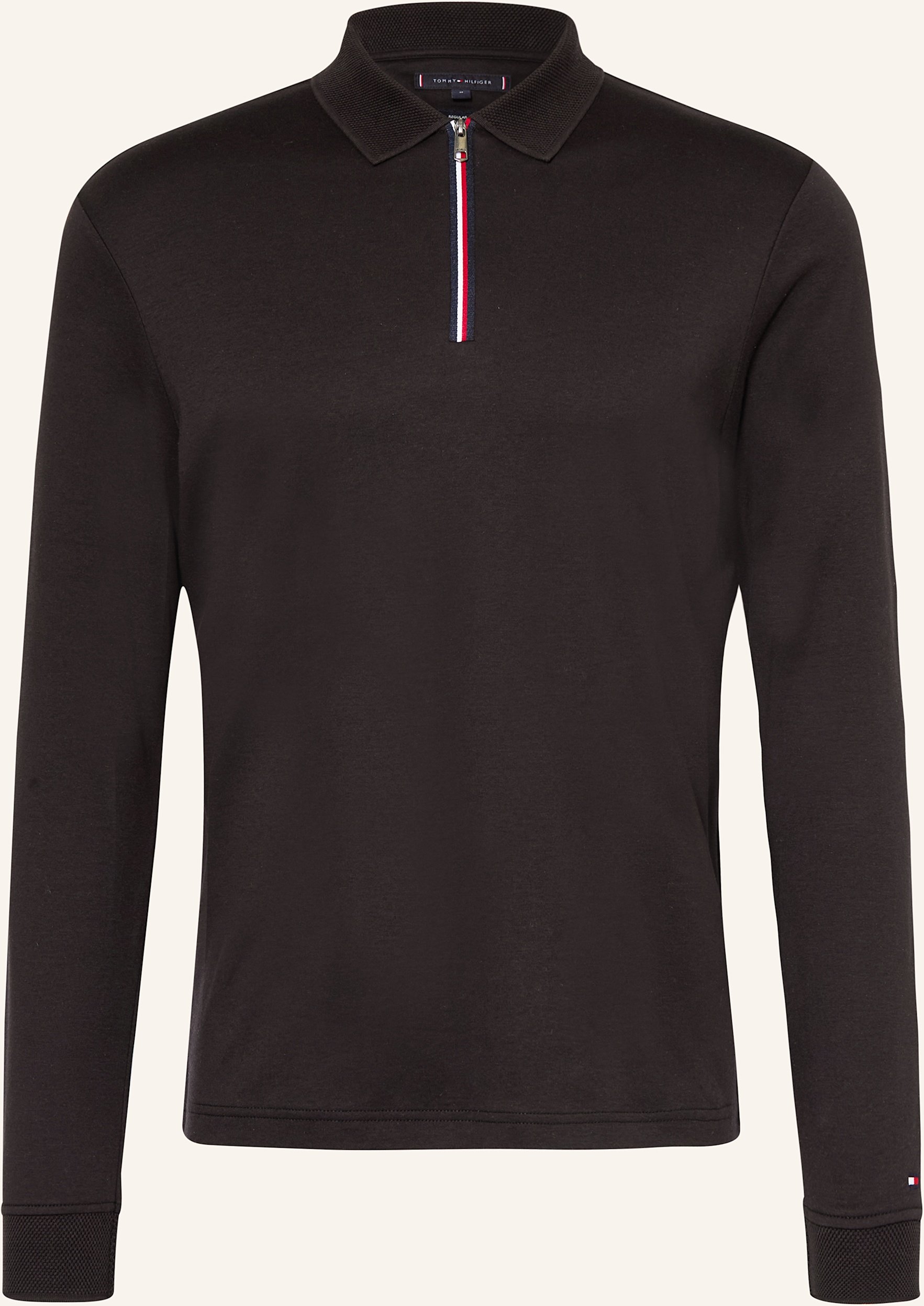 Tommy Hilfiger Jersey-Poloshirt Regular Fit schwarz