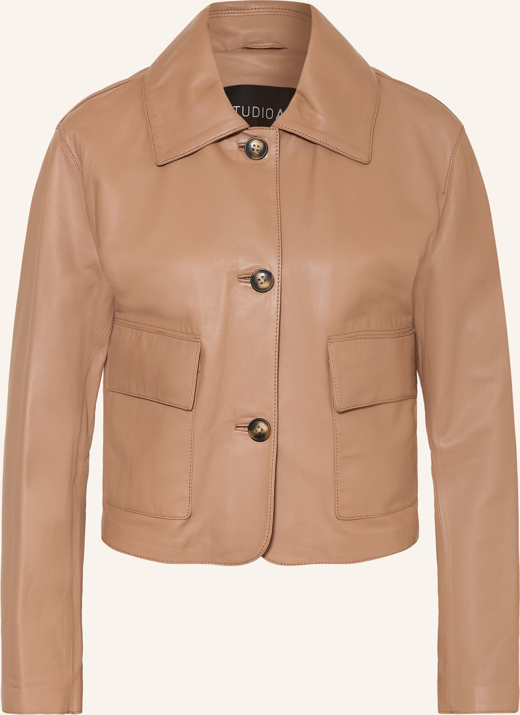 Studio Ar Lederjacke Marley braun