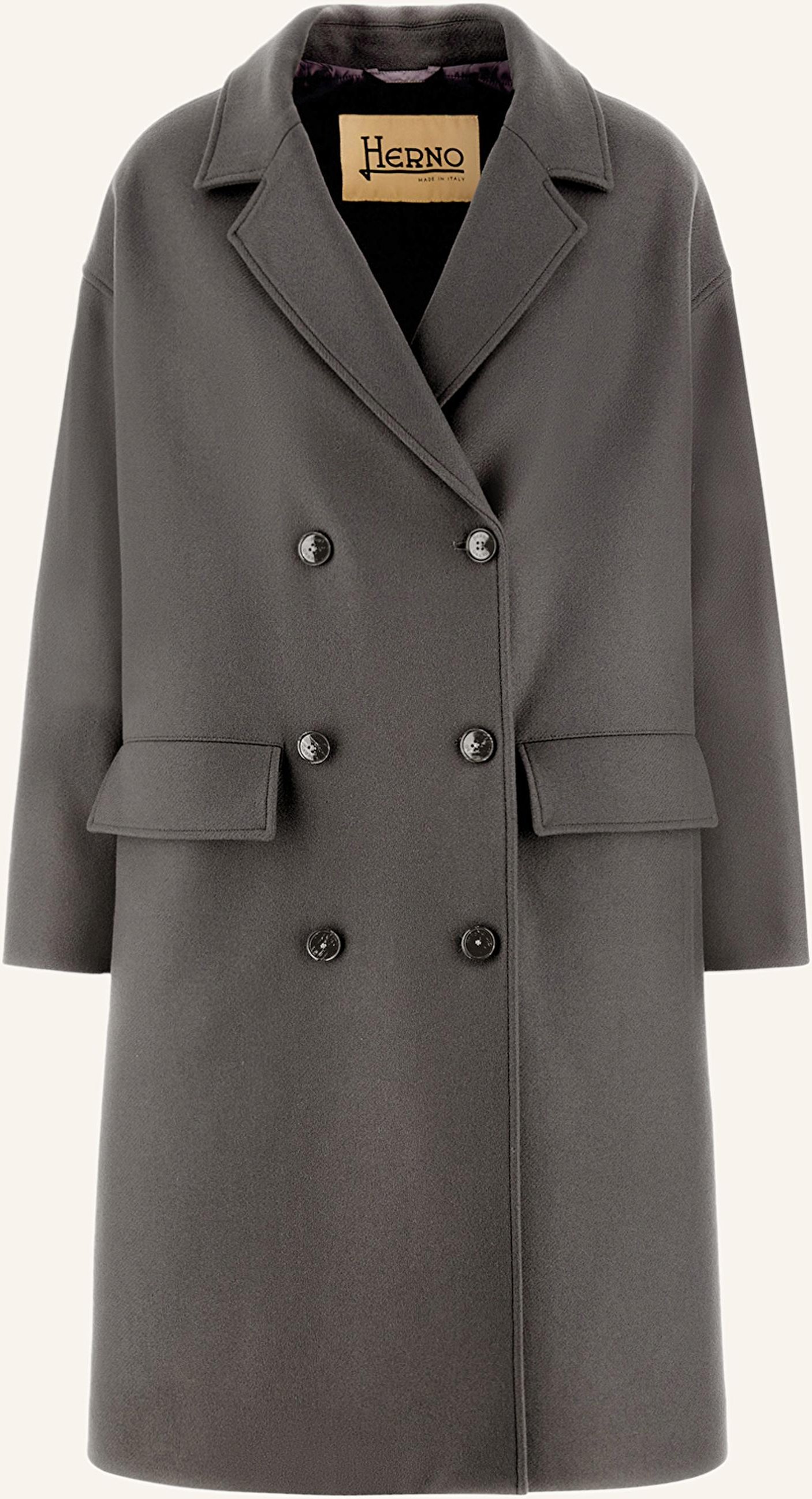 Herno Wollmantel grau