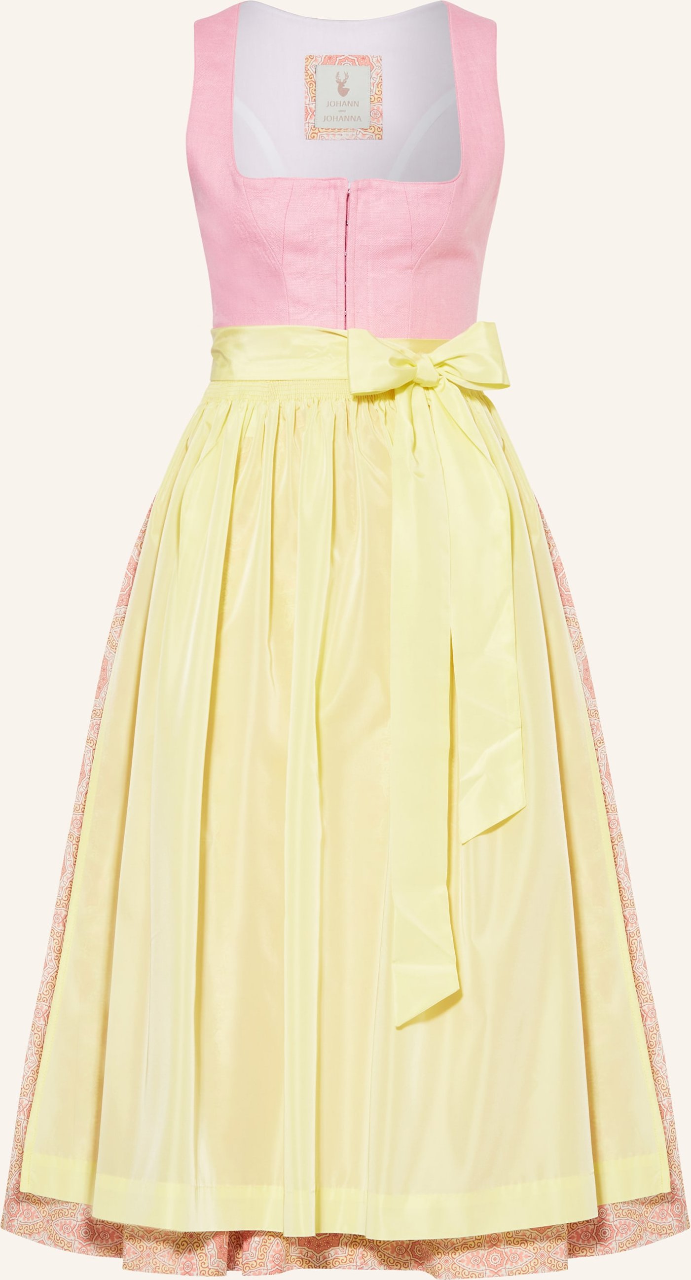 Johann & Johanna Dirndl Wiessee Mit Leinen rosa
