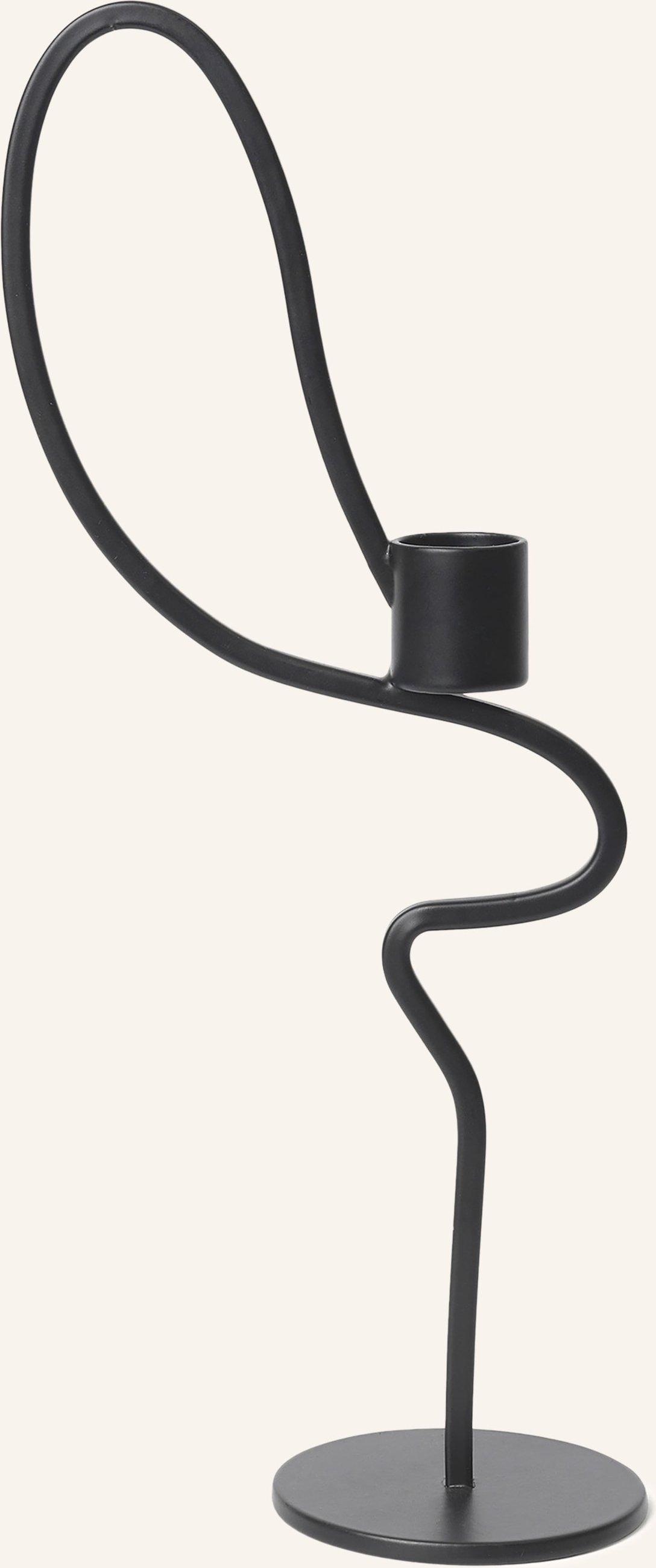 Ferm Living Kerzenhalter Valse Tall schwarz