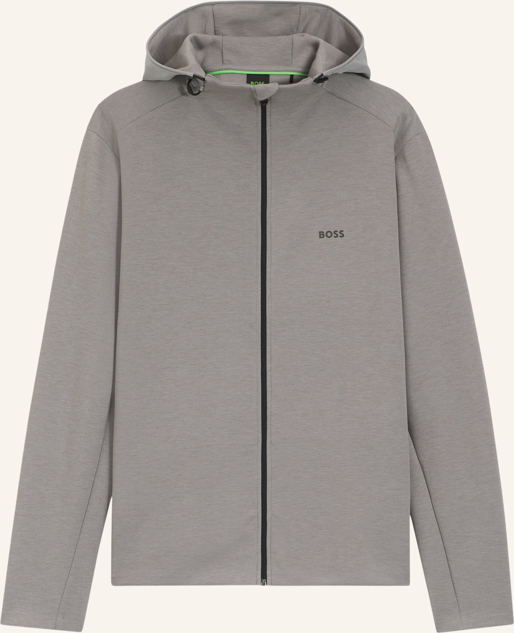 Boss Sweatshirt Sw_Tour Hd Fz Regular Fit grau