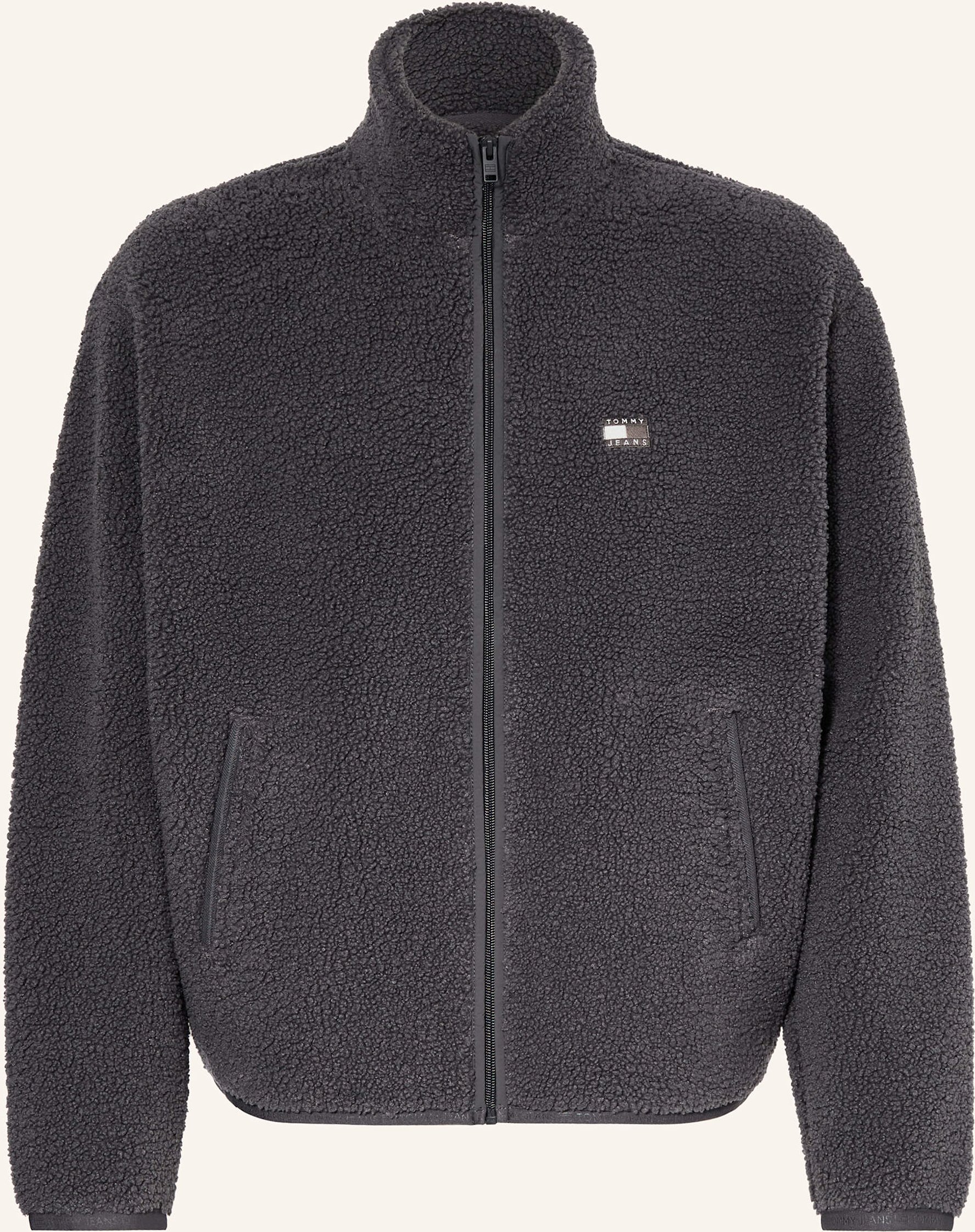 Tommy Jeans Teddyfell-Jacke schwarz