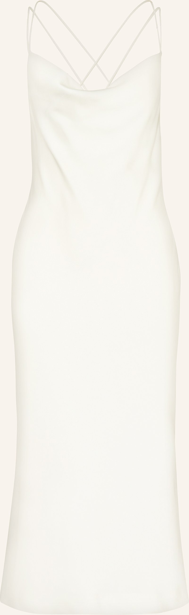 Rotate Satinkleid weiss