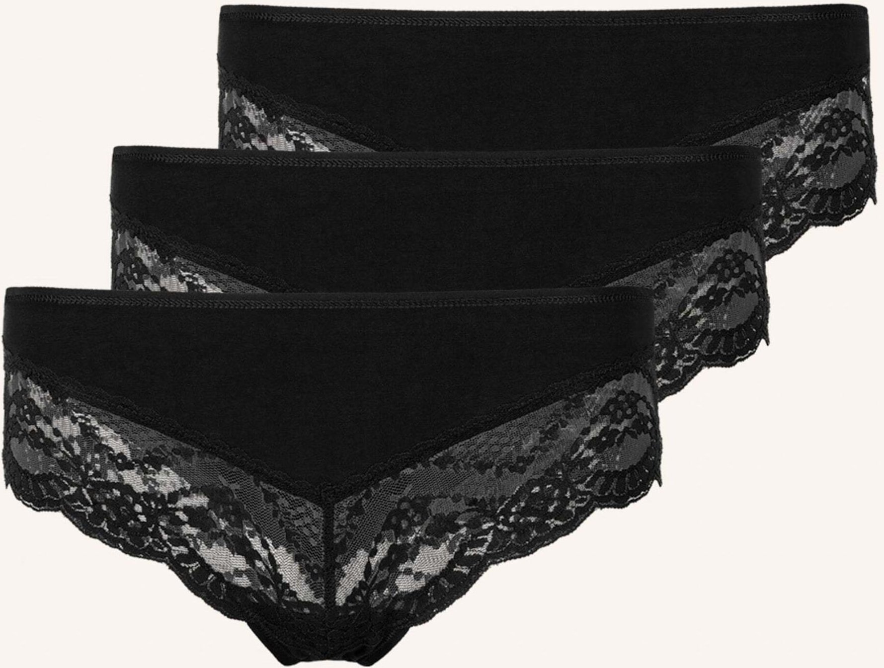 Snocks 3er-Pack Panties schwarz