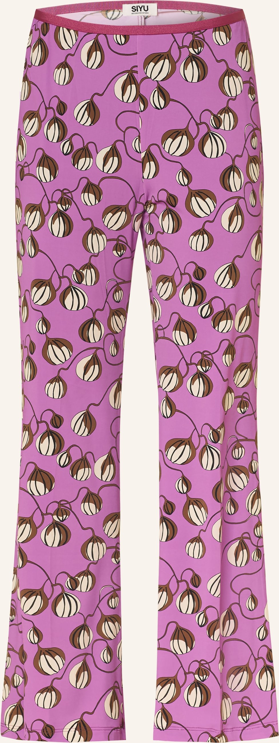 Siyu Bootcut-Hose Aus Jersey lila