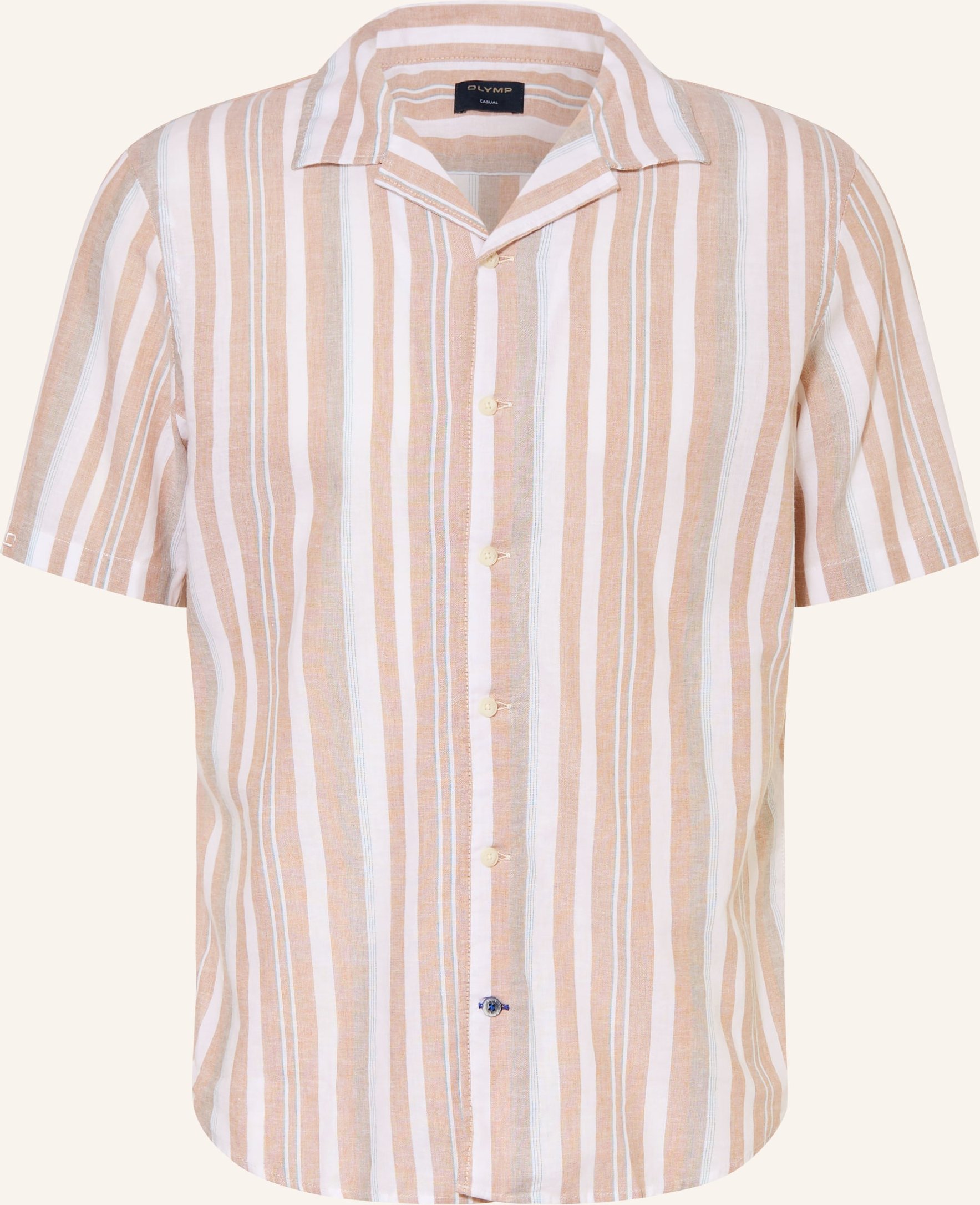 Olymp Resorthemd Casual Regular Fit braun