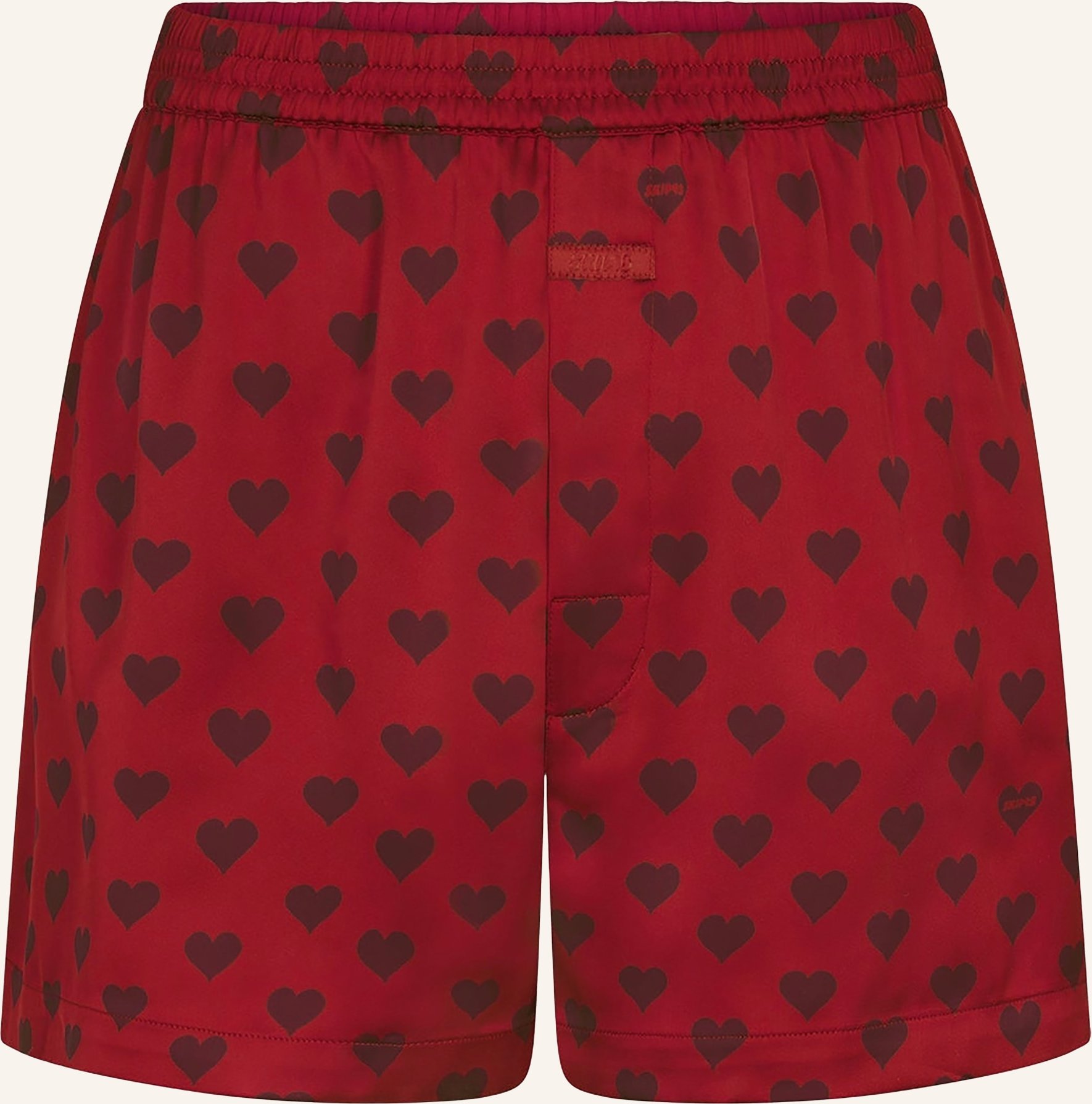 Skims Boxershorts Sleep Sateen Aus Satin rot