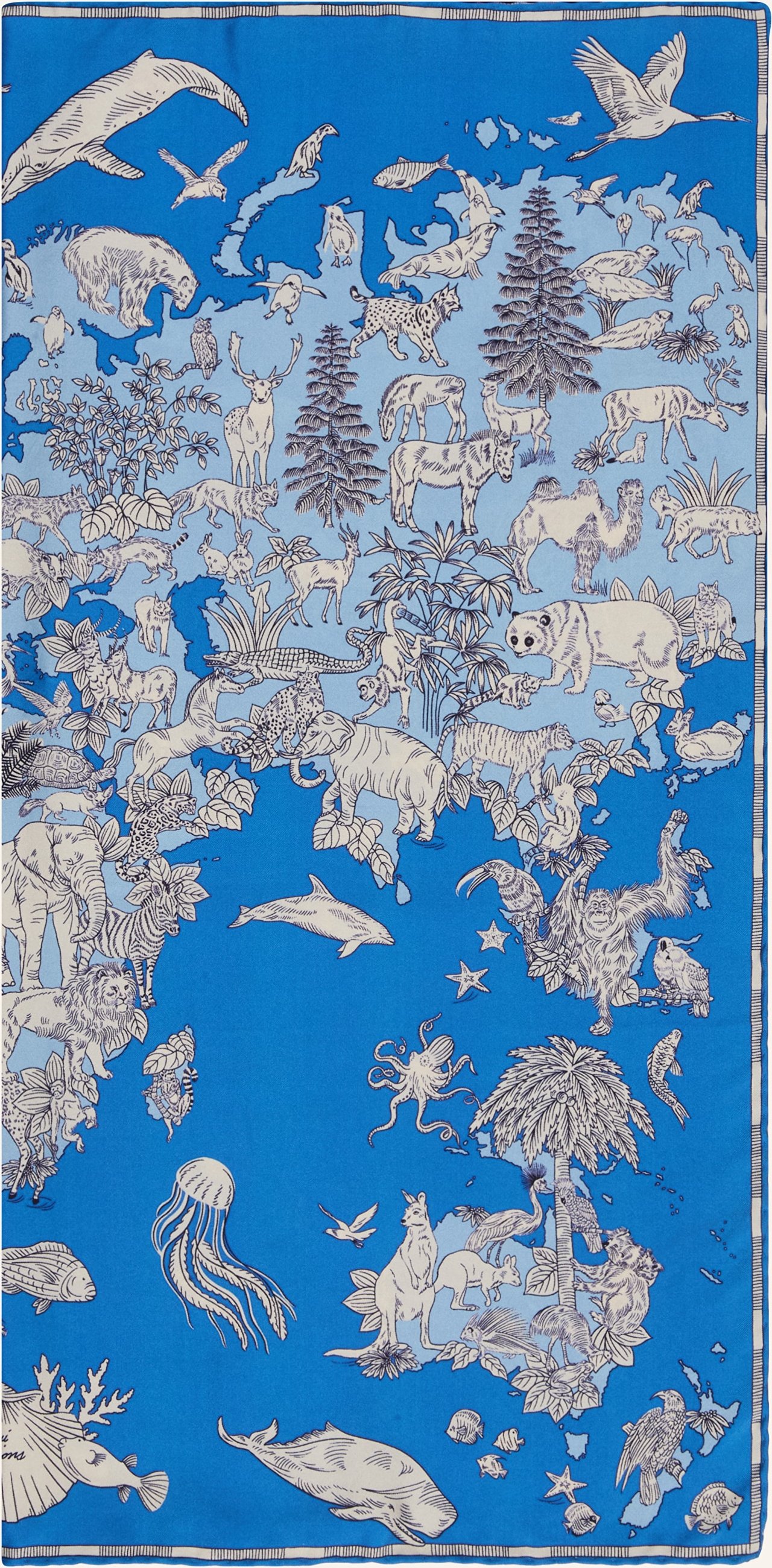 Inoui Editions Seidentuch blau