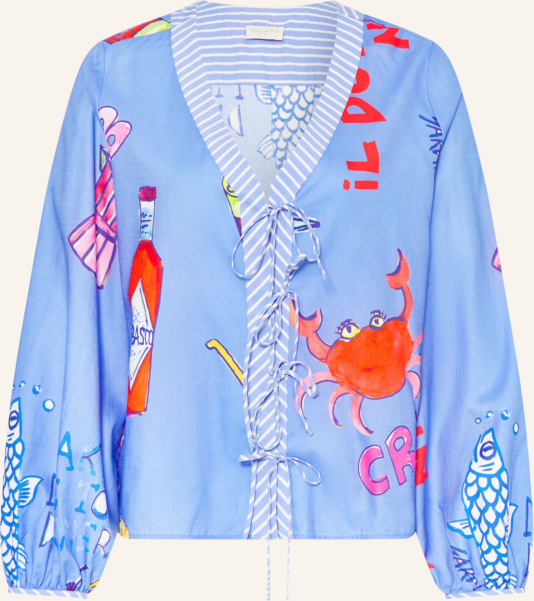 Milano Italy Bluse blau