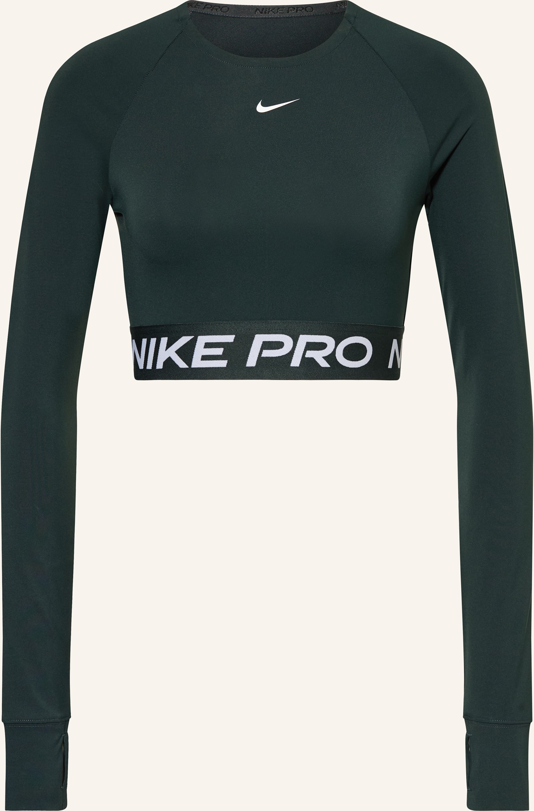 Nike Cropped-Longsleeve Pro 365 Dri-Fit gruen