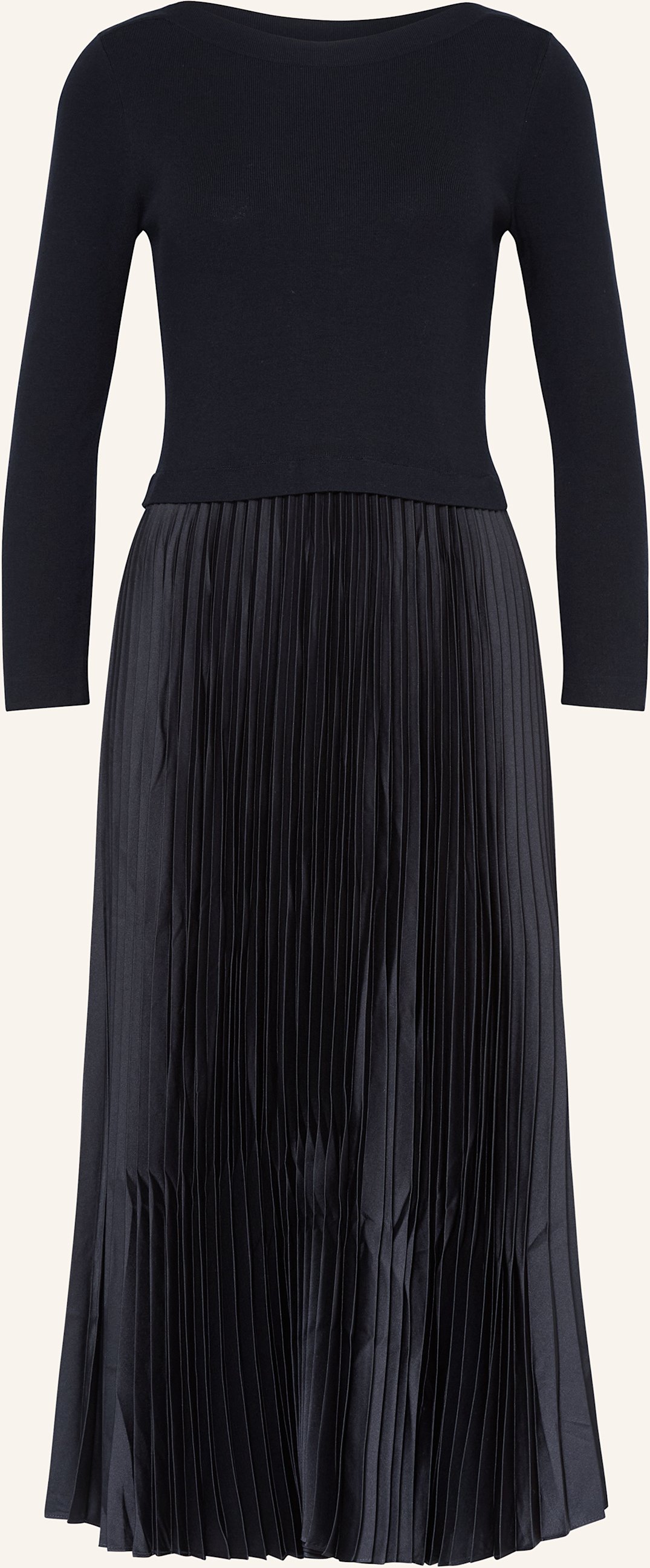 Hobbs Kleid Lucinda Im Materialmix blau